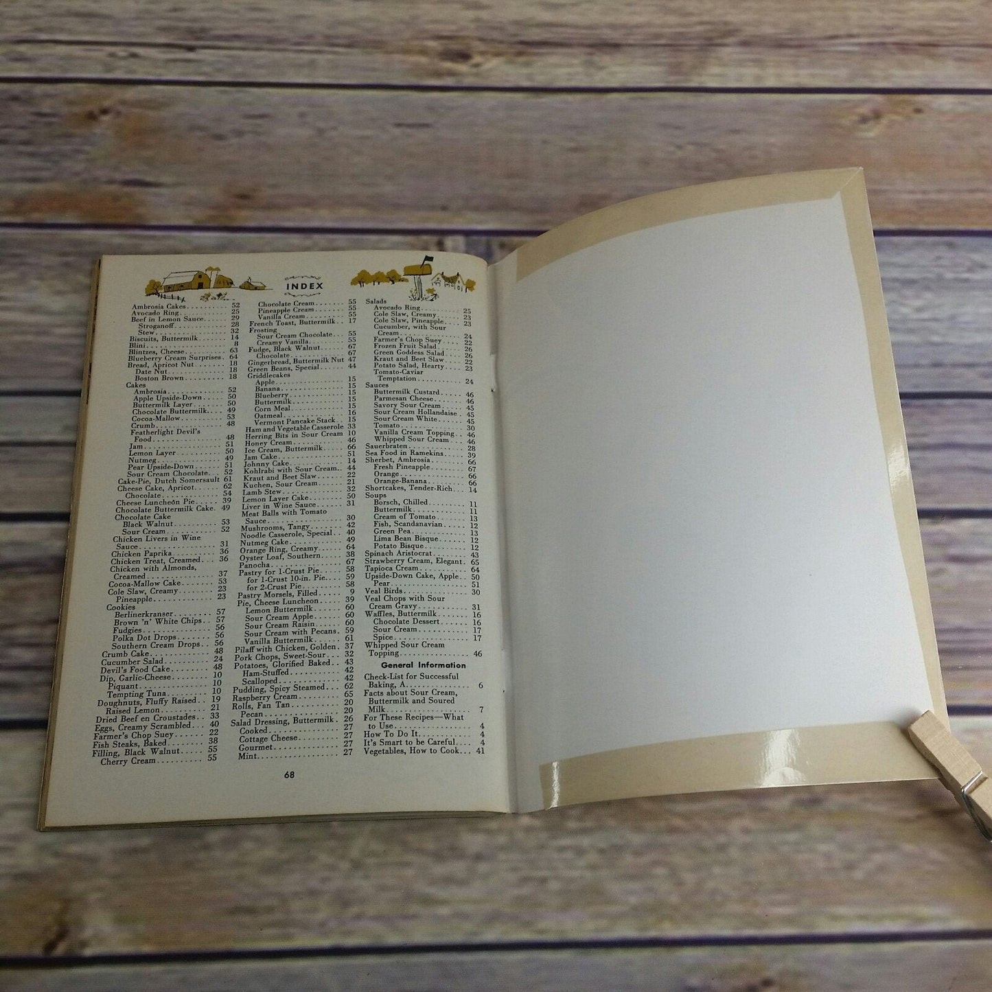 Vtg Culinary Arts Institute Cookbook Cooking WithSour Cream and Buttermilk 161 Recipes 1956 Booklet