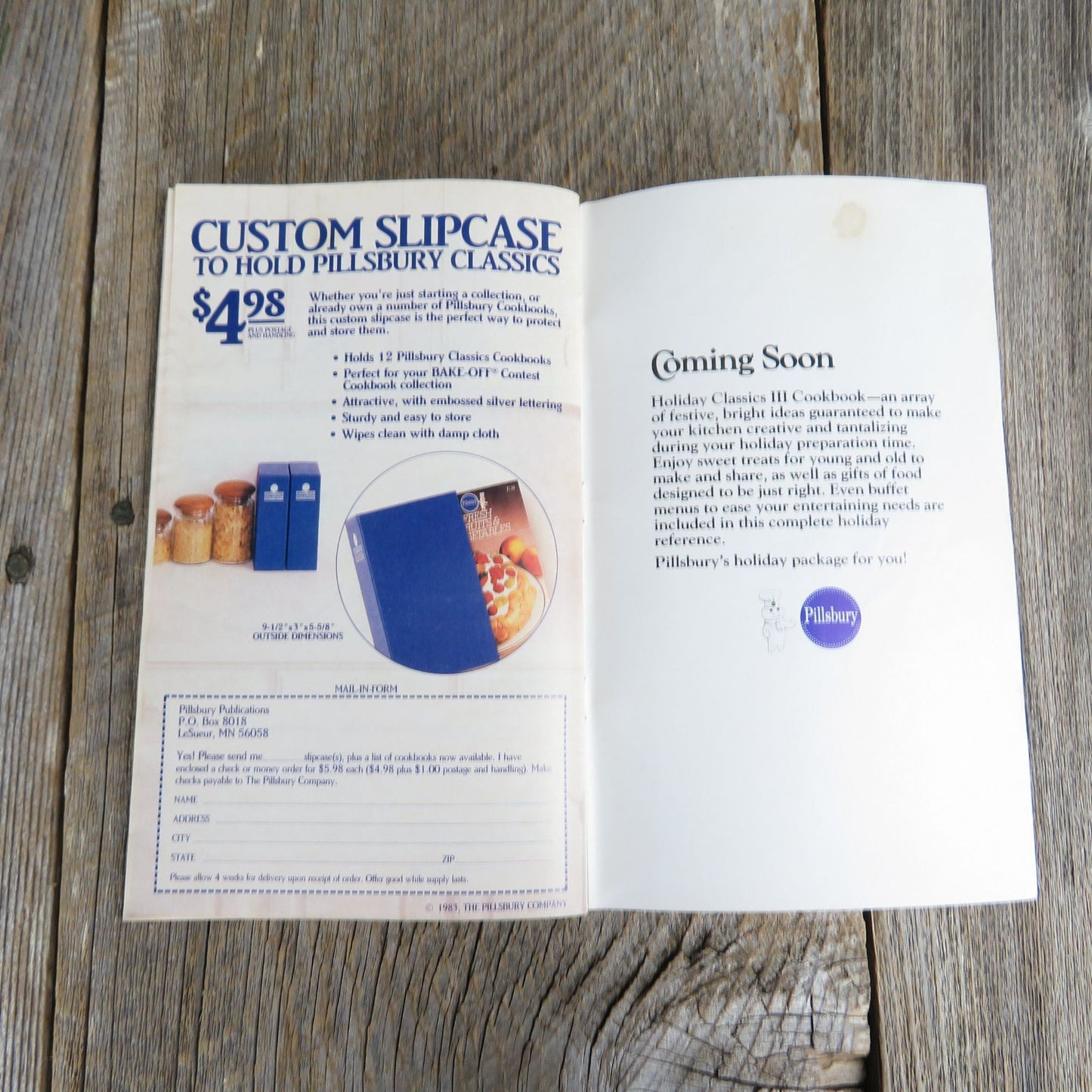 Pillsbury Classics Harvest Time Pies Pamphlet Cookbook 1984 Savory Pies Fruit Pies Paperback Booklet Grocery Store