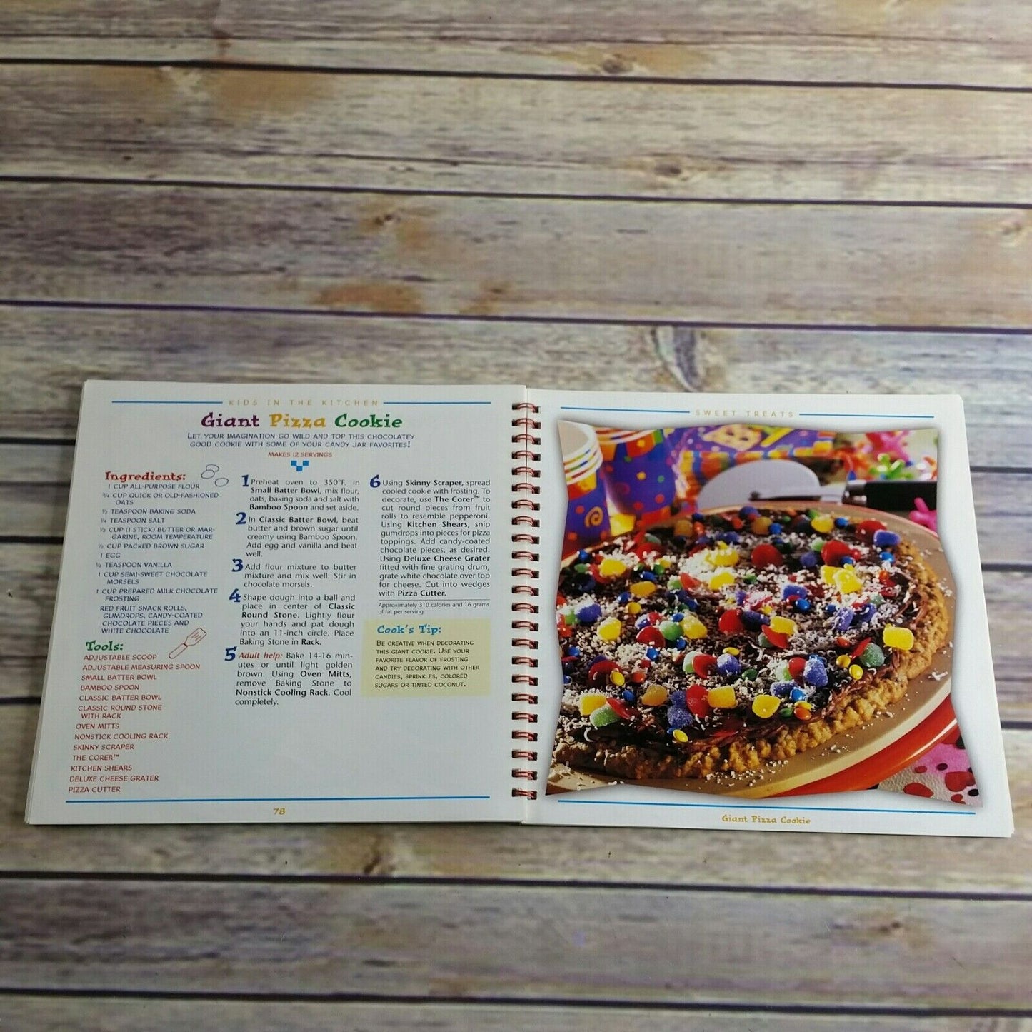 Kids in the Kitchen The Pampered Chef Kids Cookbook Recipes 1998 Spiral