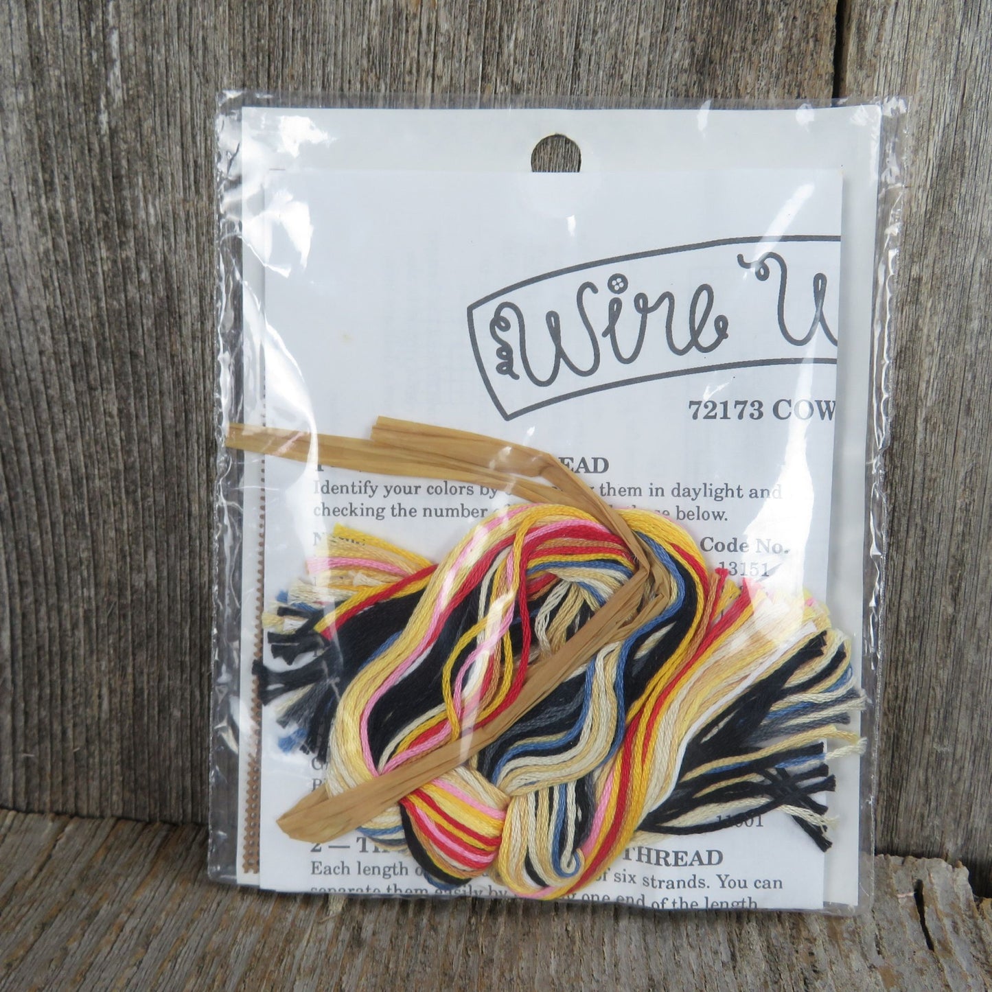 Vintage Cow Ornament Counted Cross Stitch Kit Wire Whimsy 72173 Dimensions 1994 - At Grandma's Table