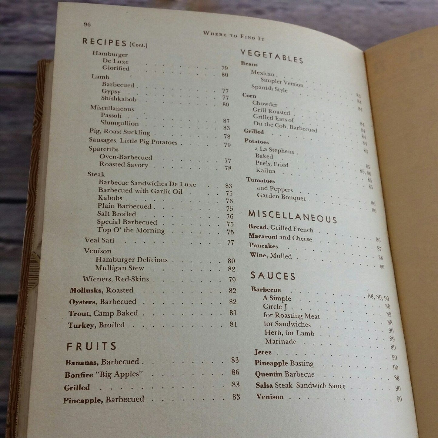 Vintage Cookbook Sunset Barbecue Cook Book Charcoal Grill 1948 How to Barbecue Hardcover NO Dust Jacket - At Grandma's Table