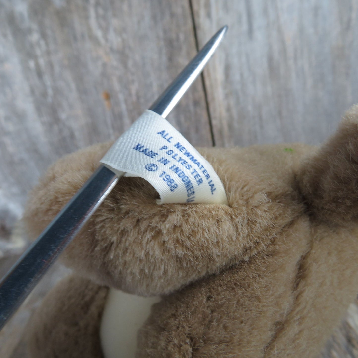 Lion Cat Plush Brown White Flocked Nose Wonder Toys Wild Small 1988 Vintage