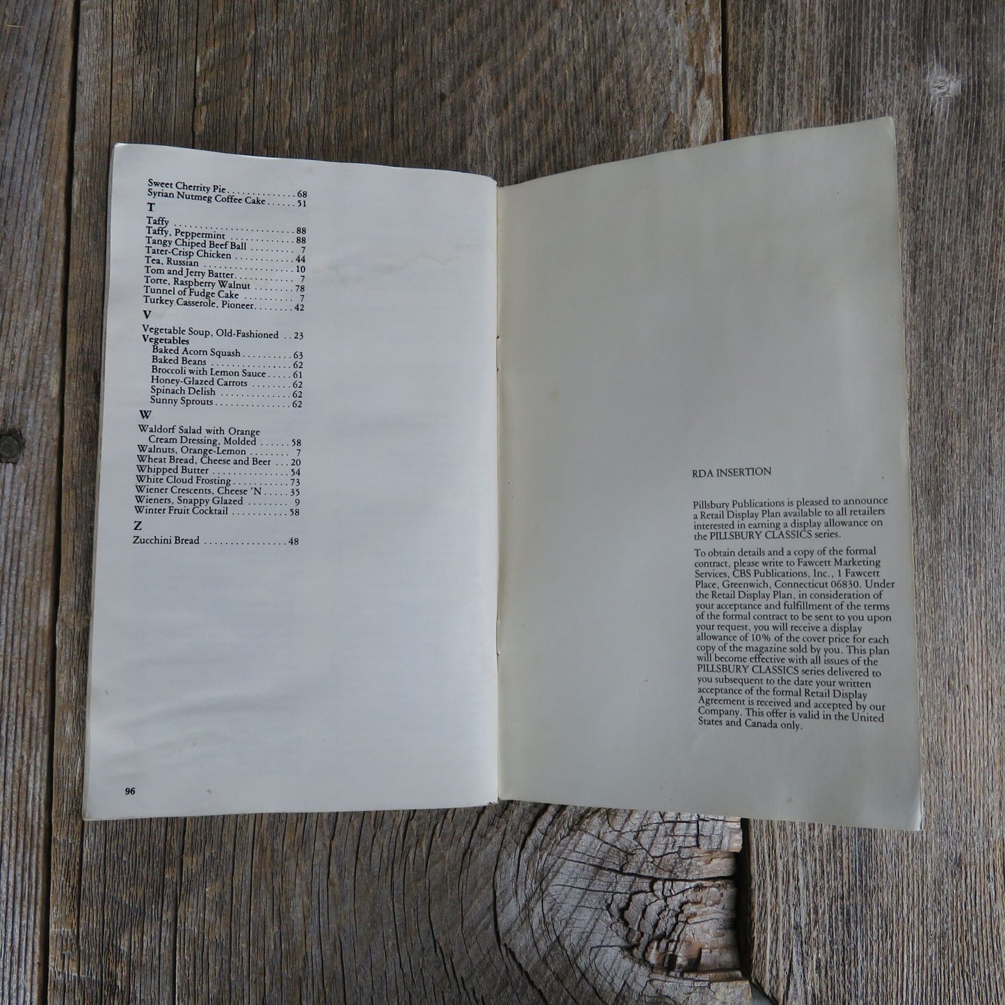 Winter Classics Recipes Pillsbury Classic Cookbook Pamphlet Grocery Store Booklet 1979
