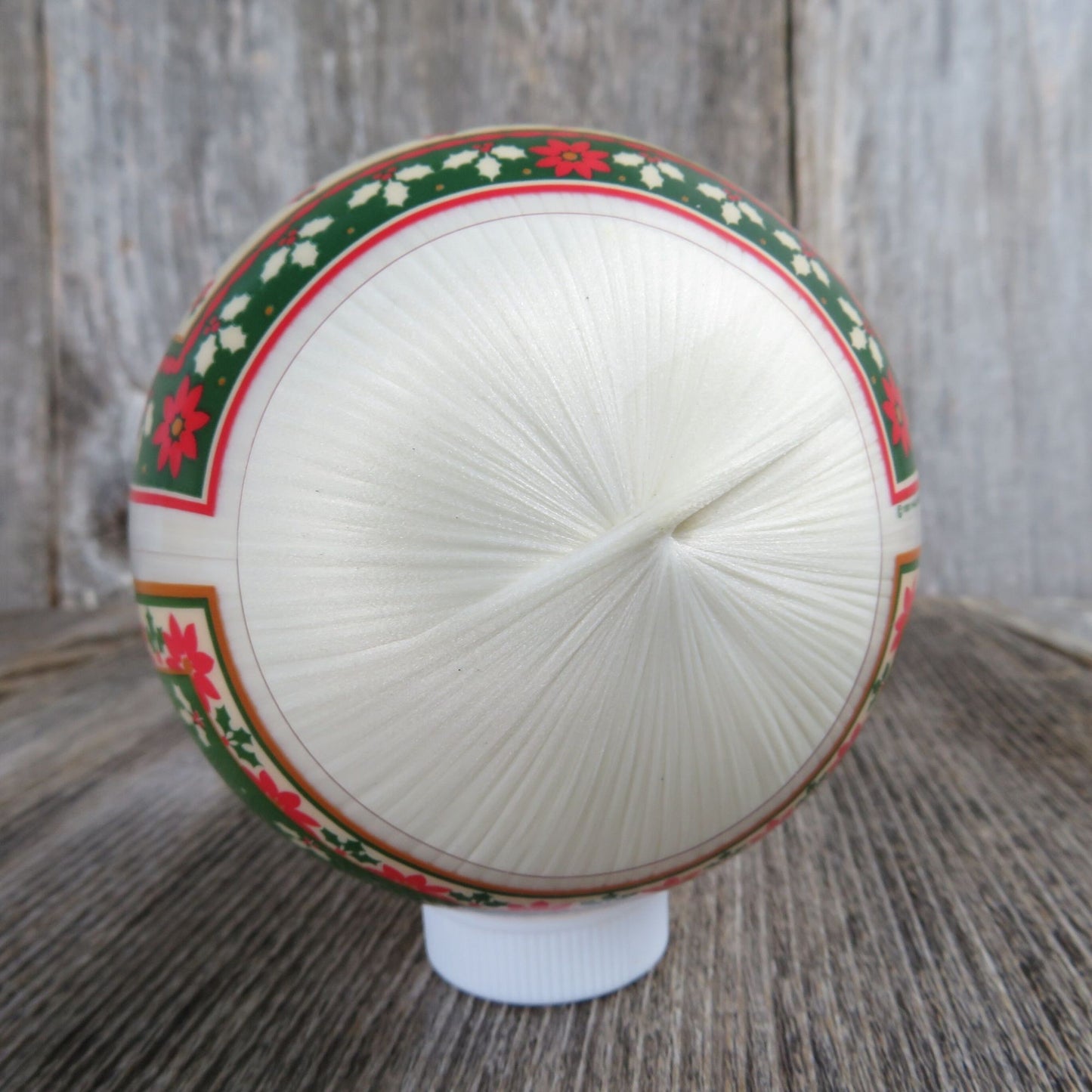 Vintage For Mother and Dad Christmas Ornament Satin Wrapped Ball Hallmark 1981