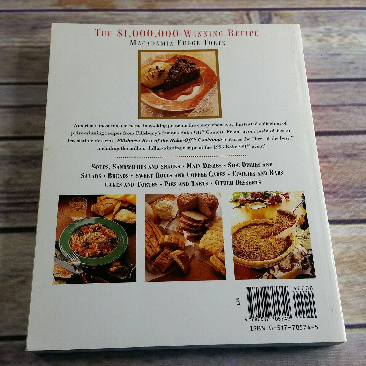 Vintage Cookbook Pillsbury Best of The Bake Off Cook Book Recipes 1996 350 Recipes from Americas Favorite Cooking Contest Paperback