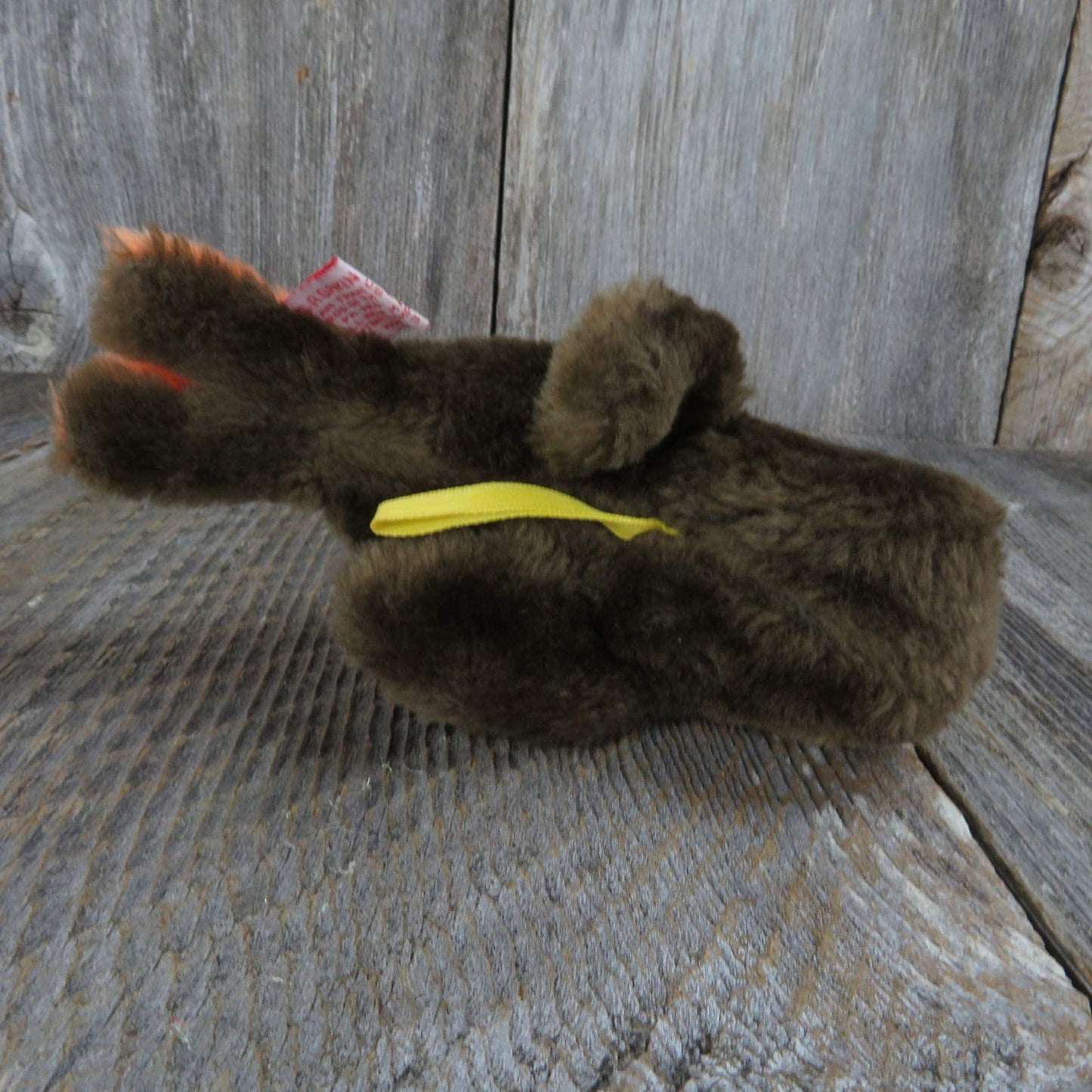 Vintage Brown Bird Robin Stuffed Animal 1981 Dakin Plush 6 Inch Orange Breasted Toy Doll