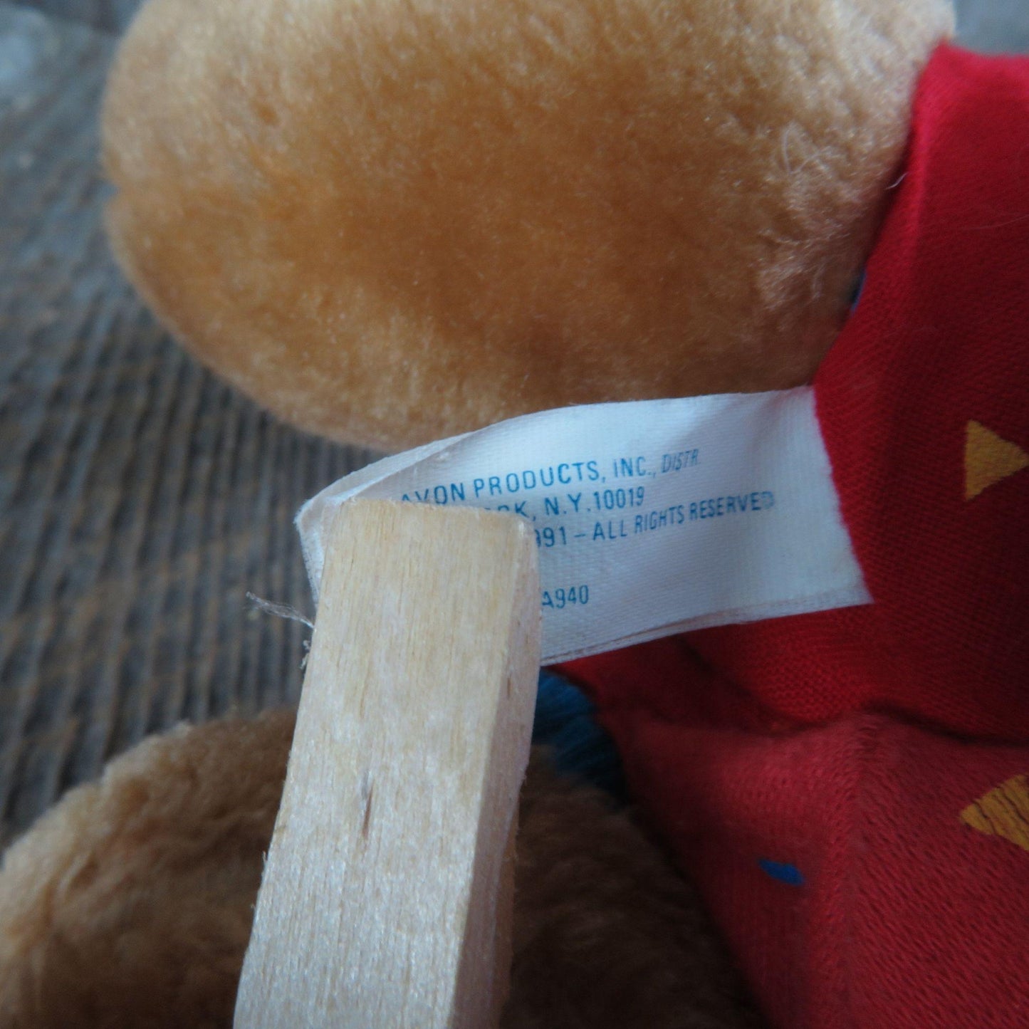 Vintage Kangaroo Plush Avon Brown Red Jumper Pajamas Stuffed Animal Kasey 1991