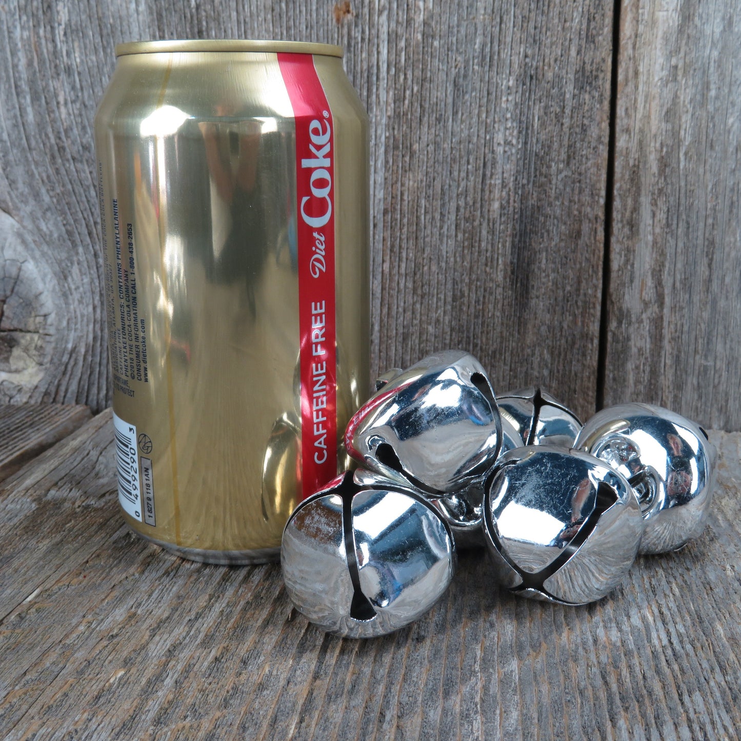 Christmas Jingle Bells Silver Traditional Craft Bells Set of 6 Embellishment Bowl Filler