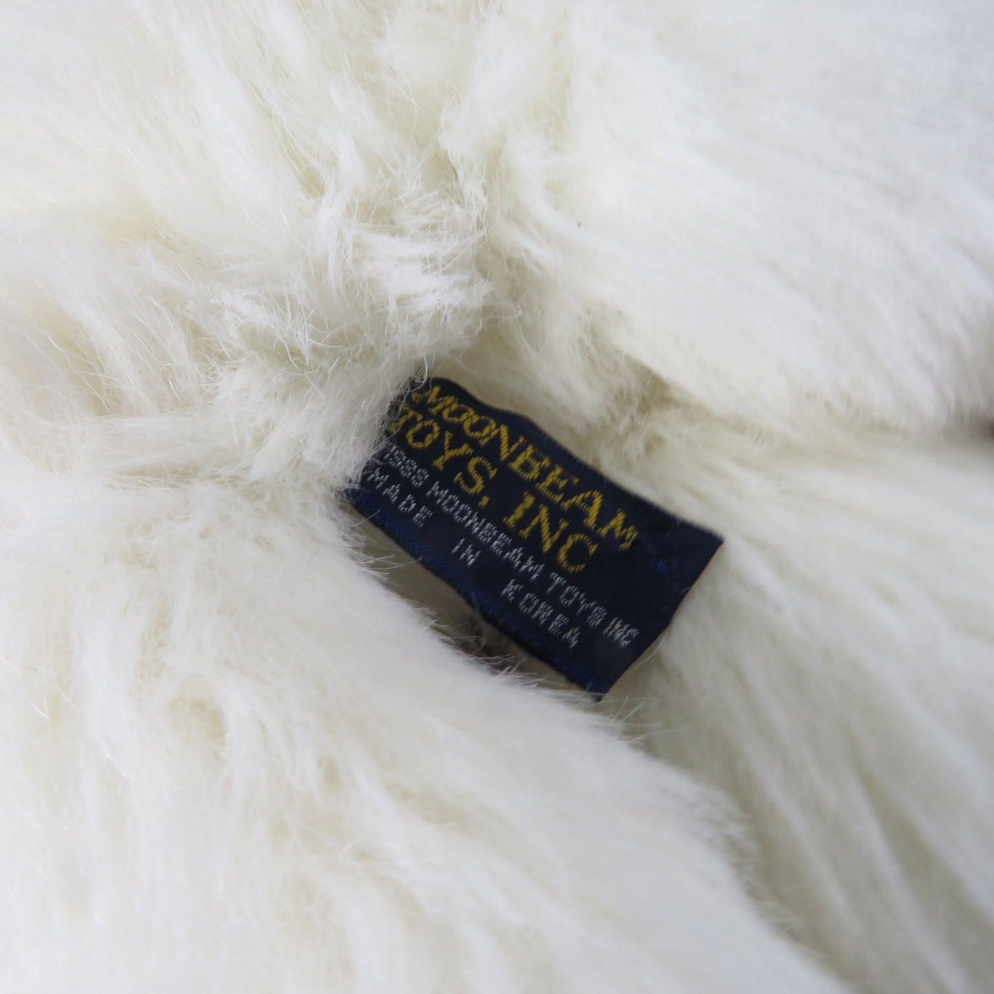 Vintage Cat Plush White Persian Kitty Stuffed Animal Moonbeam Toys 1988 Korea