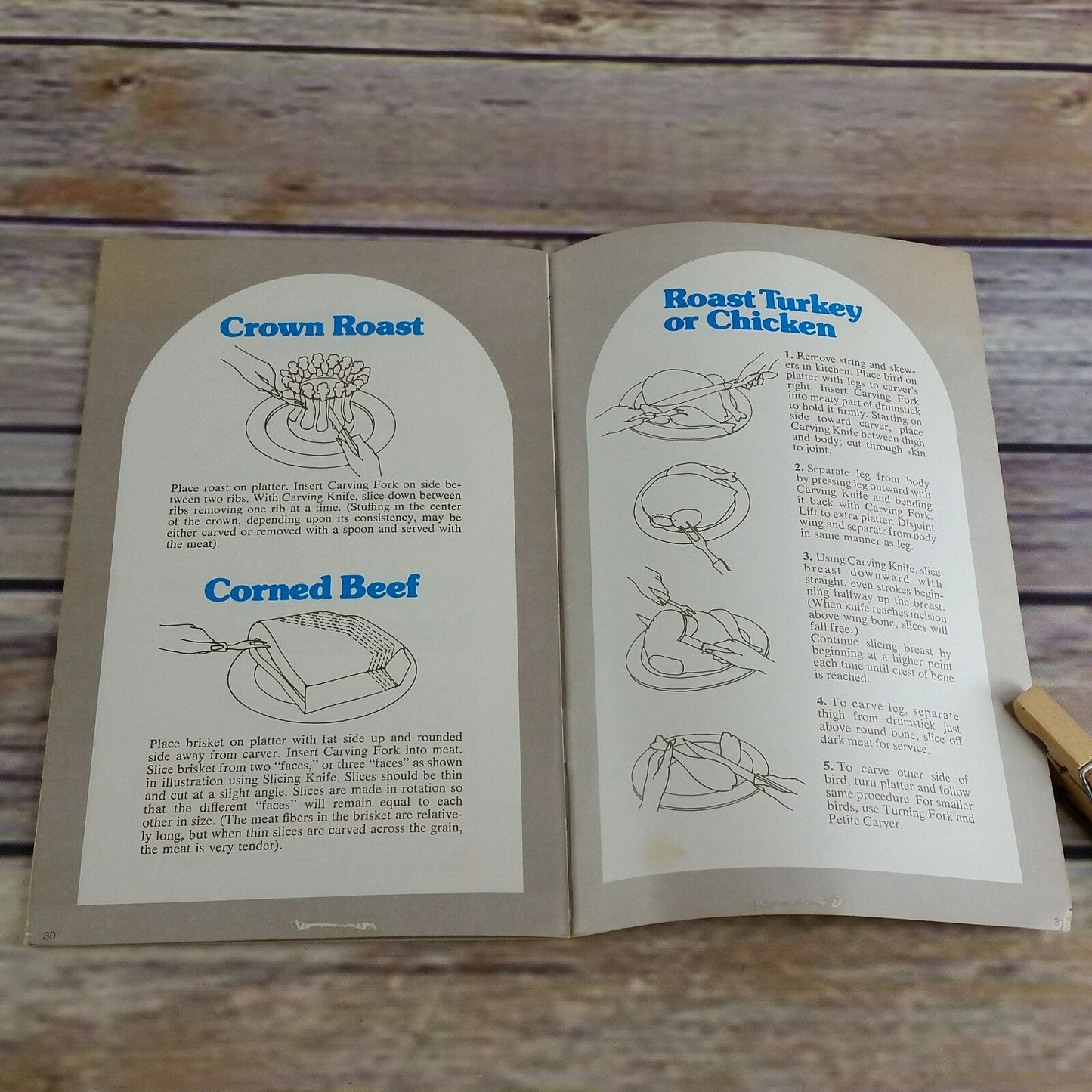 Vintage Cookbook Cutco Use Care Carving Guide Manual Booklet 1976 Paperback