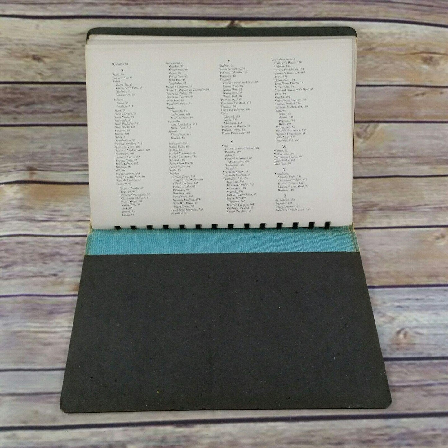 Vintage International Cookbook Cooking with a Foreign Accent by Sunset 1958 Spiral Bound Hardcover International Recipes