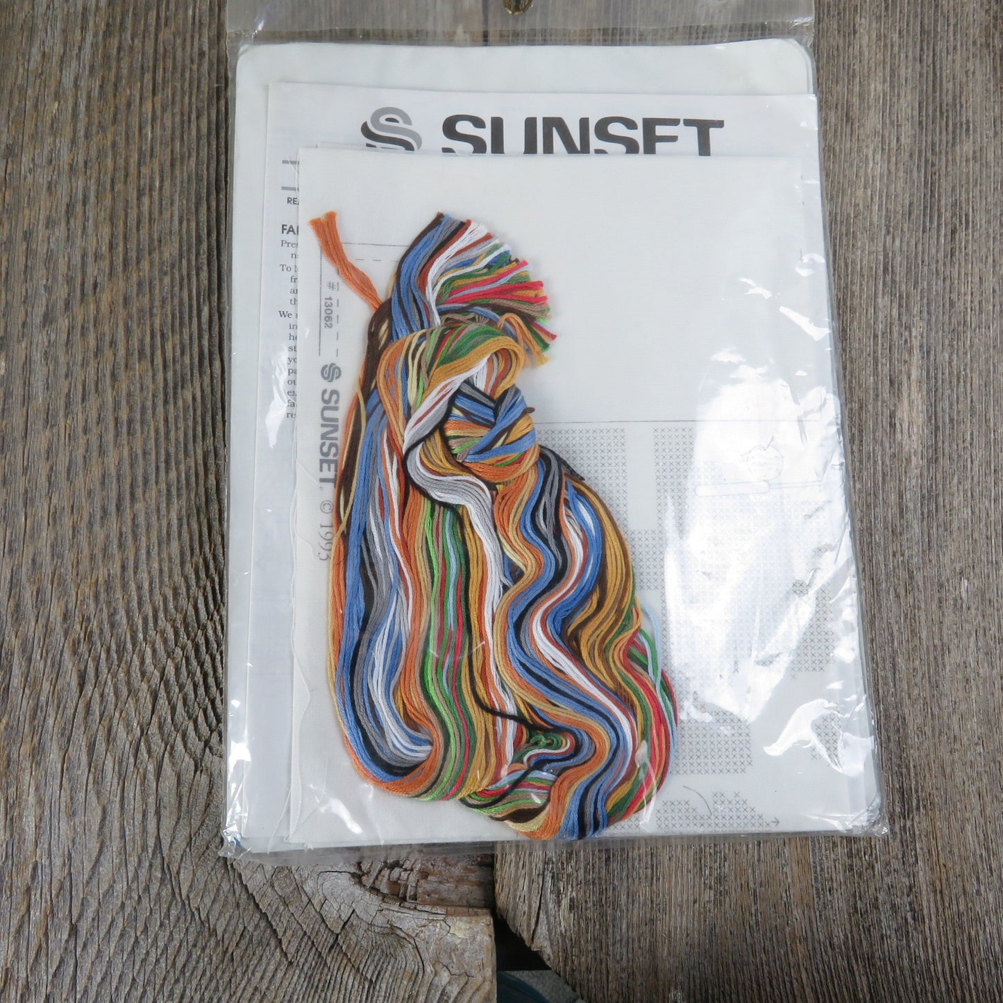 Stamped Cross Stitch I Believe in Fishing Sunset Fisherman Craft Kit Boat Gift for Fishermen 13062