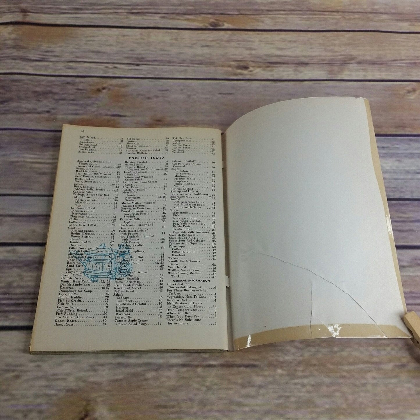 Vintage Cookbook Culinary Arts Institute Scandinavian Recipes 1955 De Proft