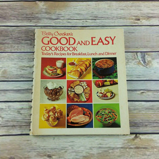 Vintage Betty Crocker Good and Easy Cookbook 1971 1st Printing Golden Press Hardcover Spiral Bound 1970s