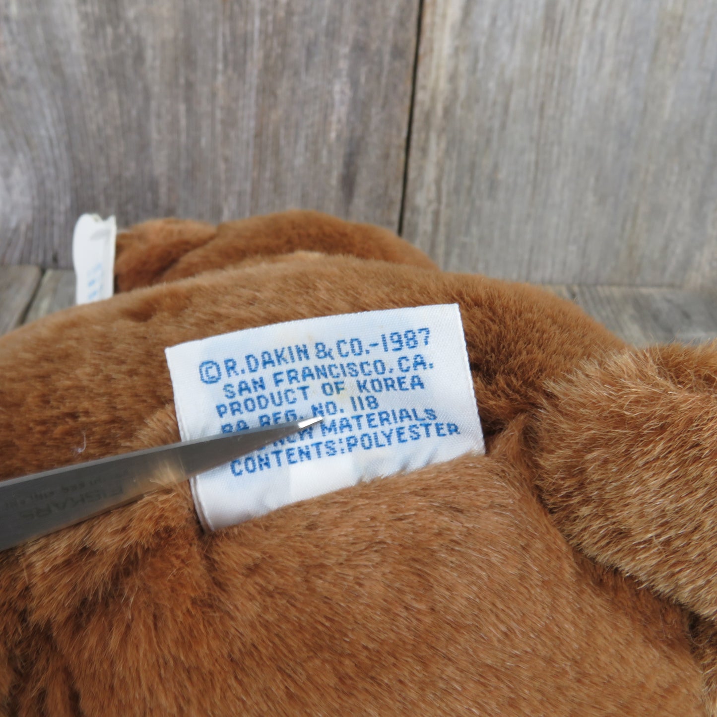 Vintage Mama Teddy Bear Plush Baby Stuffed Animal Dakin 1987 Brown Pillow Soft Korea - At Grandma's Table