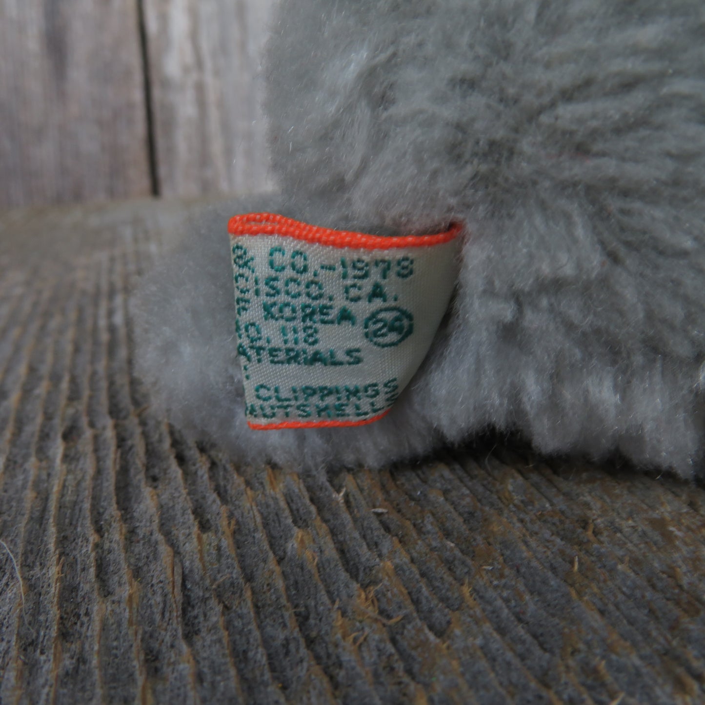 Vintage Raccoon Plush Grey Black Baby Stuffed Animal Gray by Dakin 1978 Korea Mini - At Grandma's Table