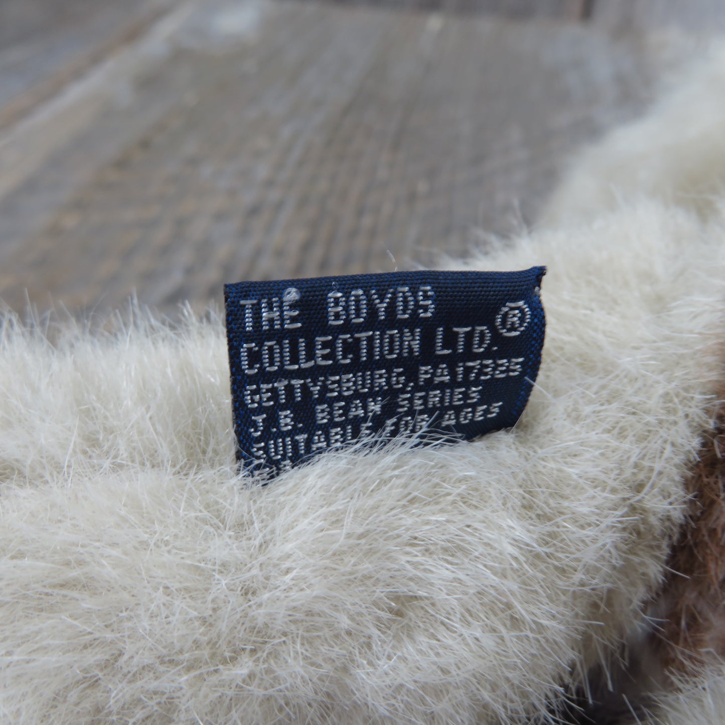 Vintage Cow Plush Boyds Brown White Elmo Stuffed Animal Beefcake Weighted Jointed 1995 - At Grandma's Table