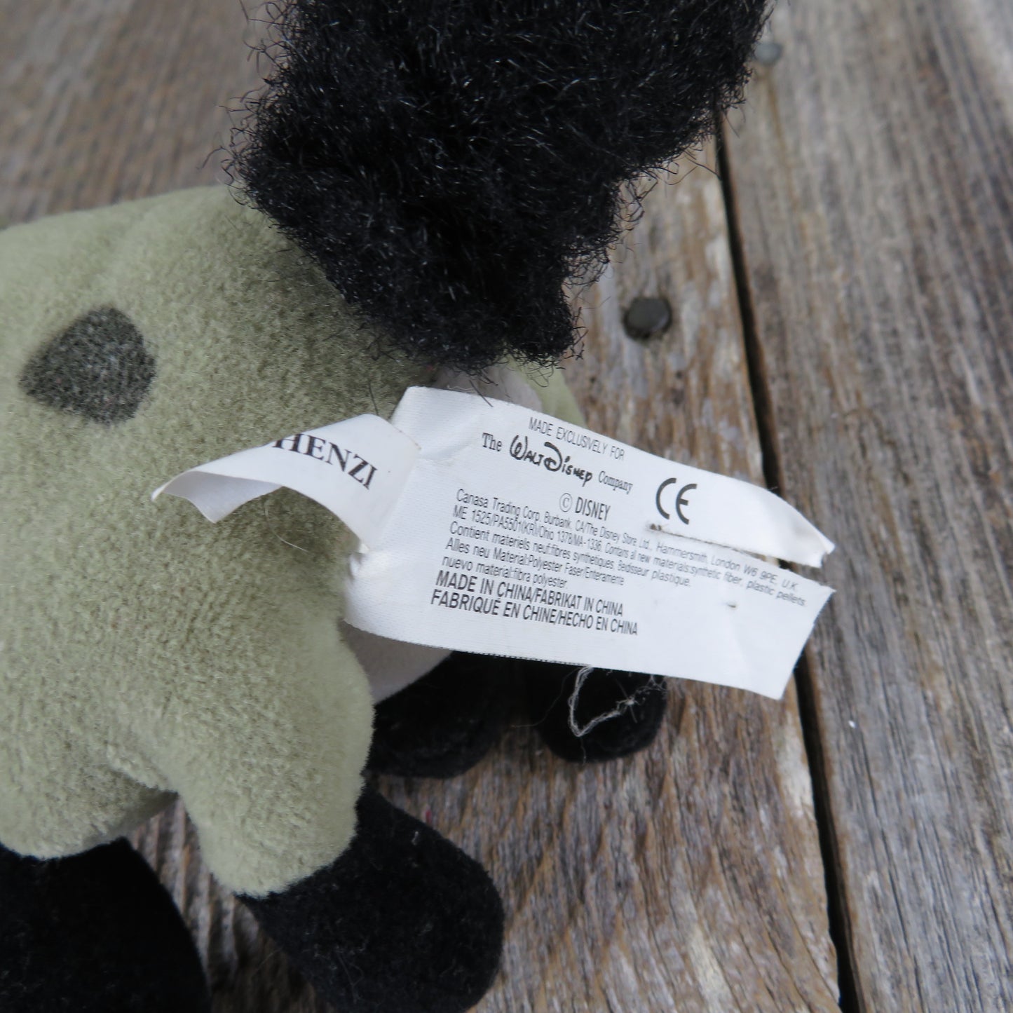 Vintage Shenzi Hyena Plush Bean Bag Lion King Disney Store Beanie Stuffed Animal 1990s Dog - At Grandma's Table