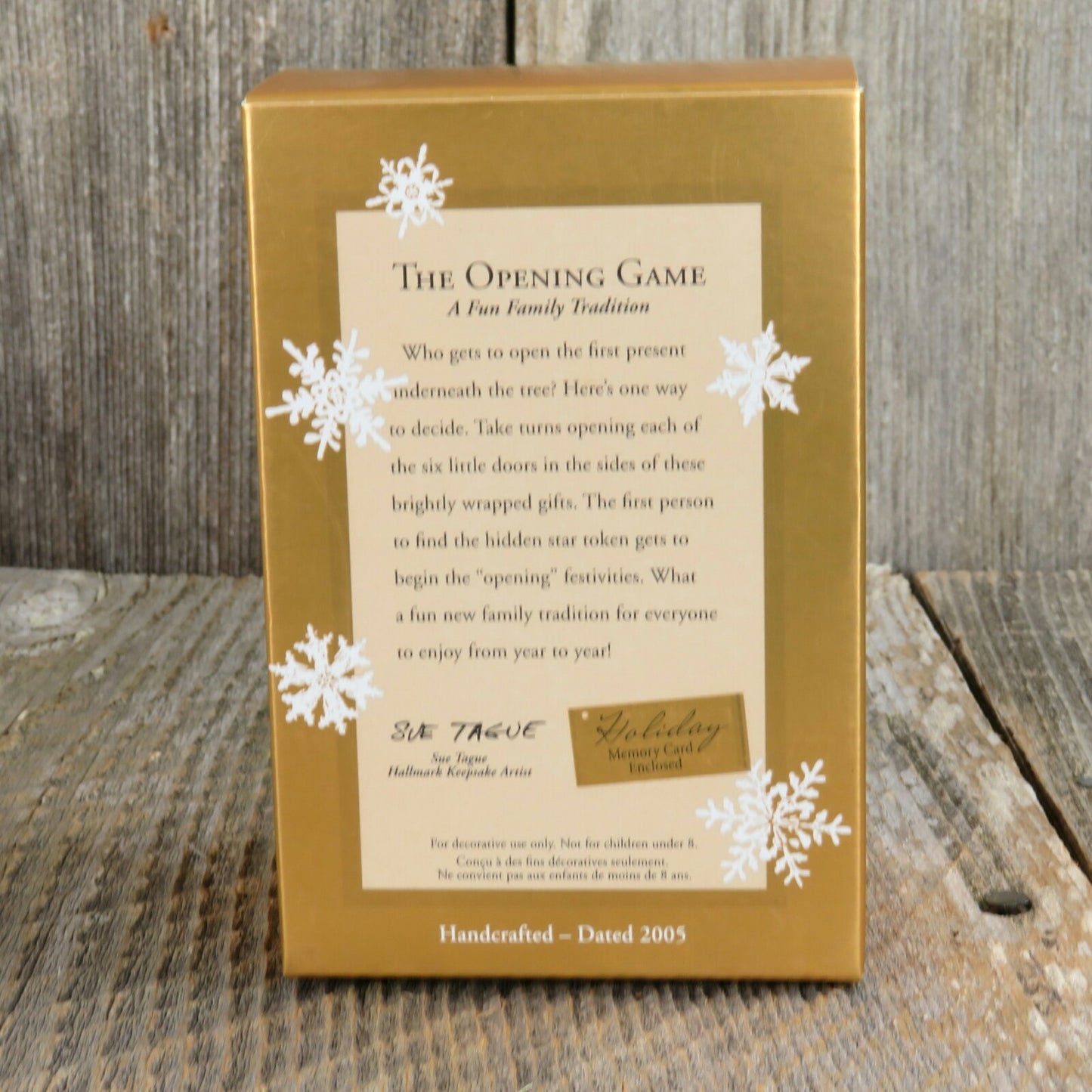 The Opening Game Hallmark Keepsake Christmas Tree Ornament 2005 Club Exclusive - At Grandma's Table