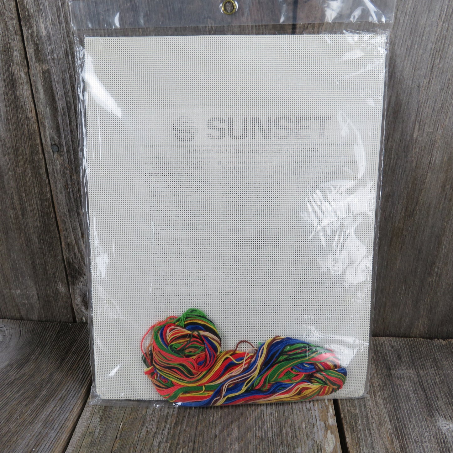 Sunset Christmas Counted Cross Kit Sign Switchplate Cover Perforated Paper Pattern - At Grandma's Table