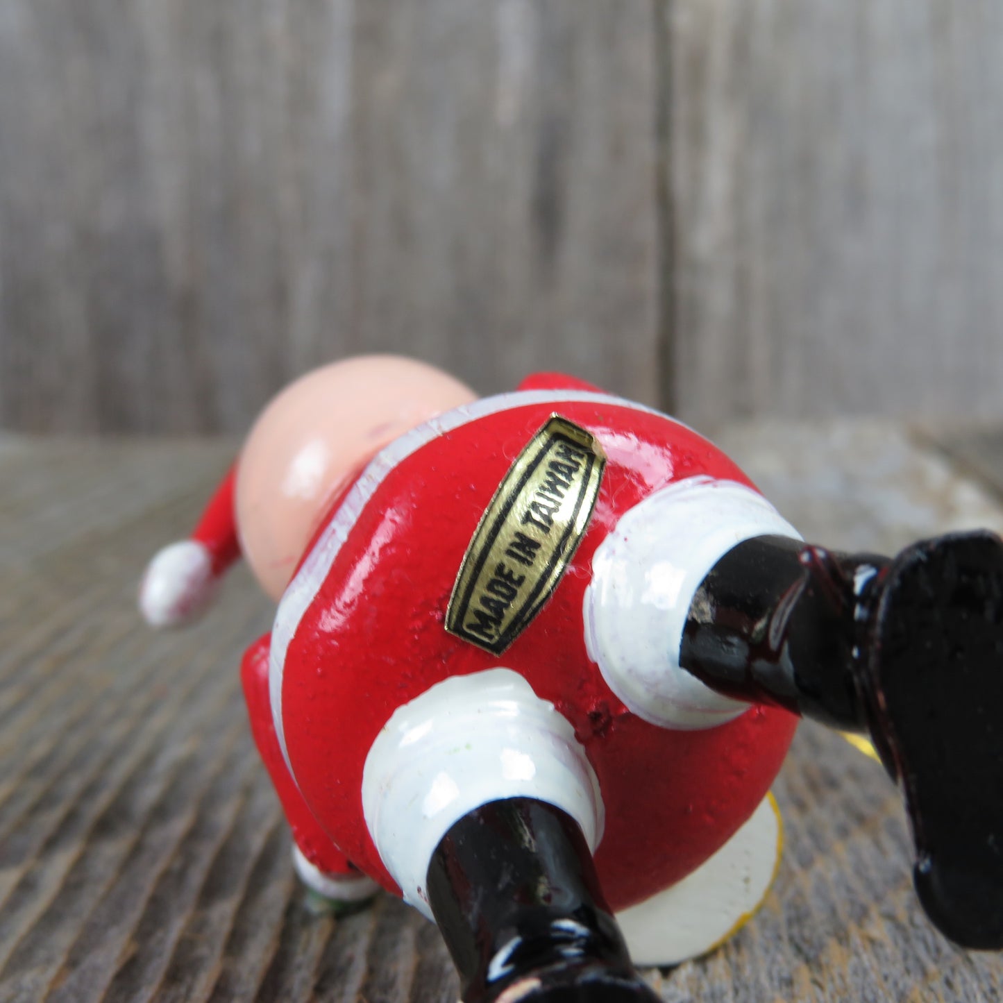 Vintage Santa Claus Drummer Ornament Wooden Christmas Wood Drum Taiwan - At Grandma's Table