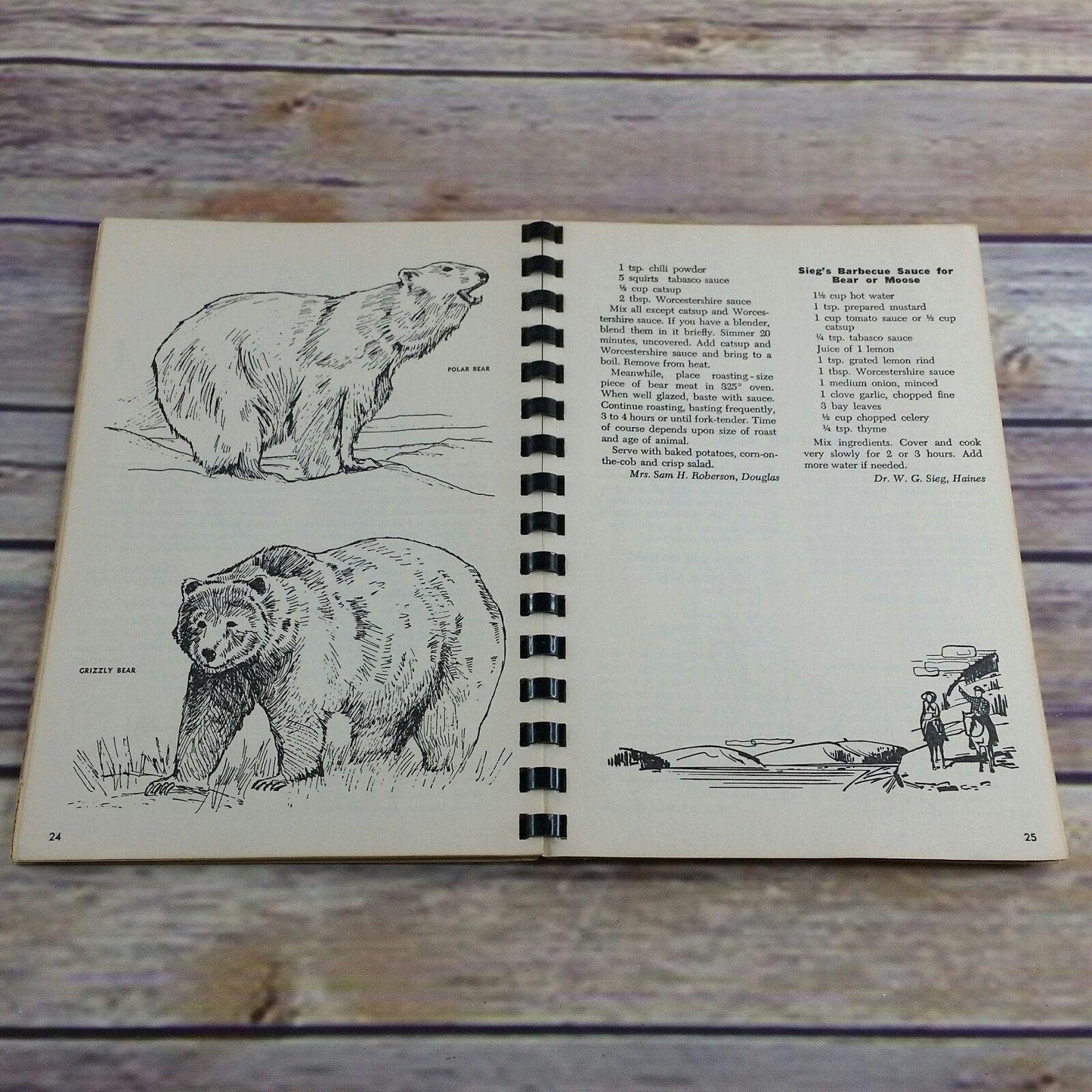 Vintage Alaska Cookbook The Alaskan Camp Cook 1973 Robert Henning Spiral Bound Alaska Sportsman Magazine Duck Goose Moose Caribou Bear