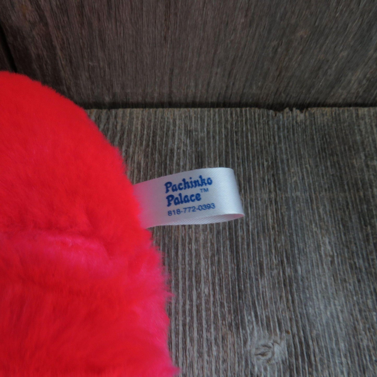 Vintage Red Bear Plush Graduation Graduate Hot Pink Stuffed Animal Pachinko Palace Diploma