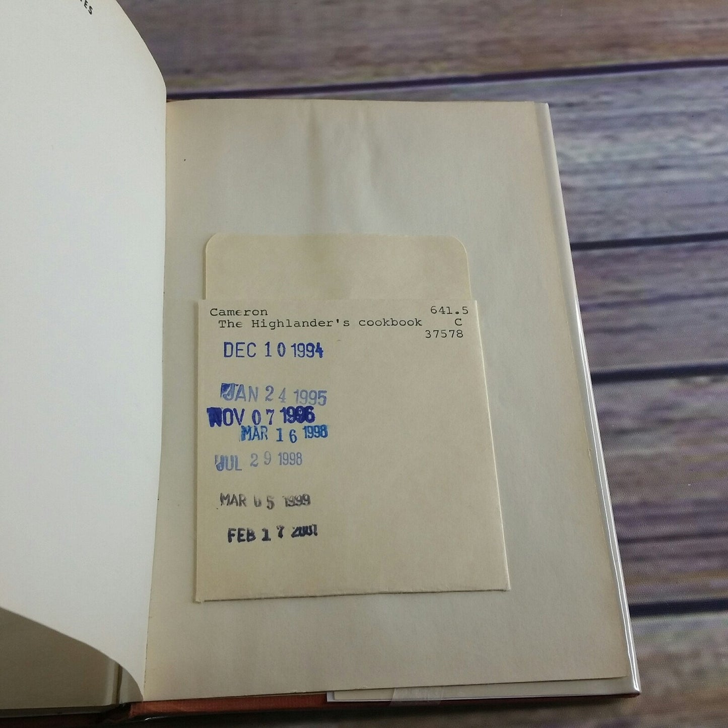 Vintage Cookbook The Highlanders Cookbook Recipes from Scotland 1966 Hardcover Scottish Recipes Sheila Cameron