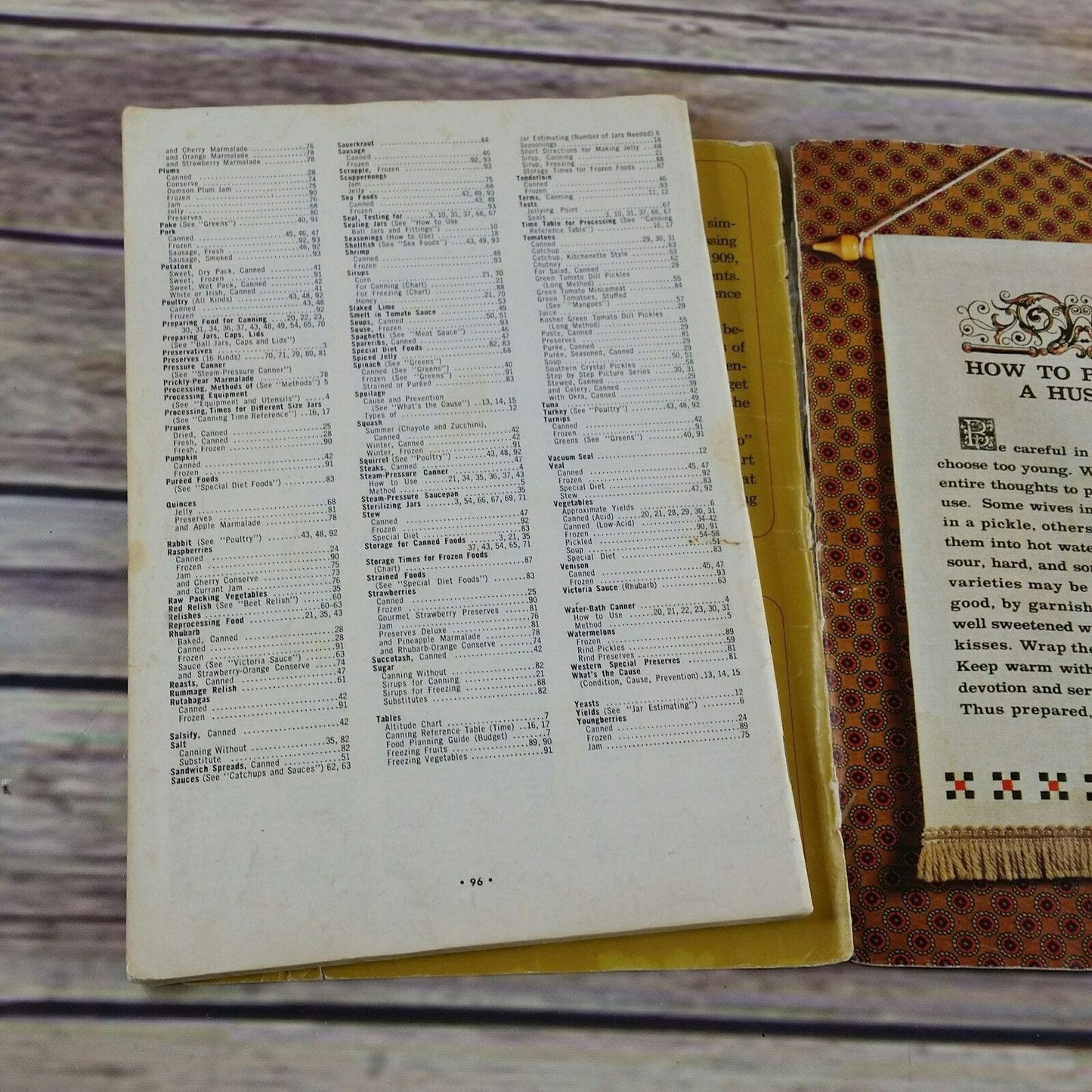 Vintage Cookbook Ball Jar Blue Book Guide to Tasty Thrifty Home Canning Freezing 1963 Booklet