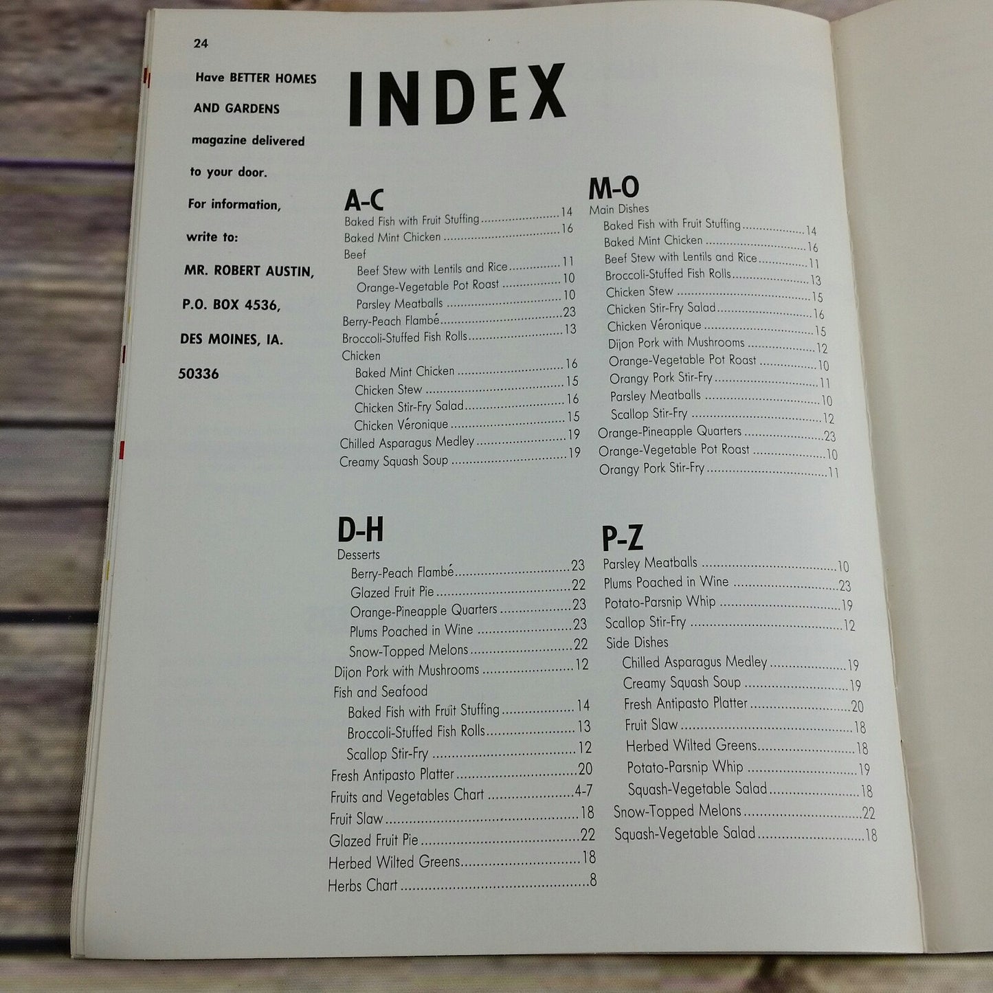 Vintage Cookbook Fresh Fruit and Vegetable Recipes Better Homes and Gardens 1986 1st Ed Paperback Booklet