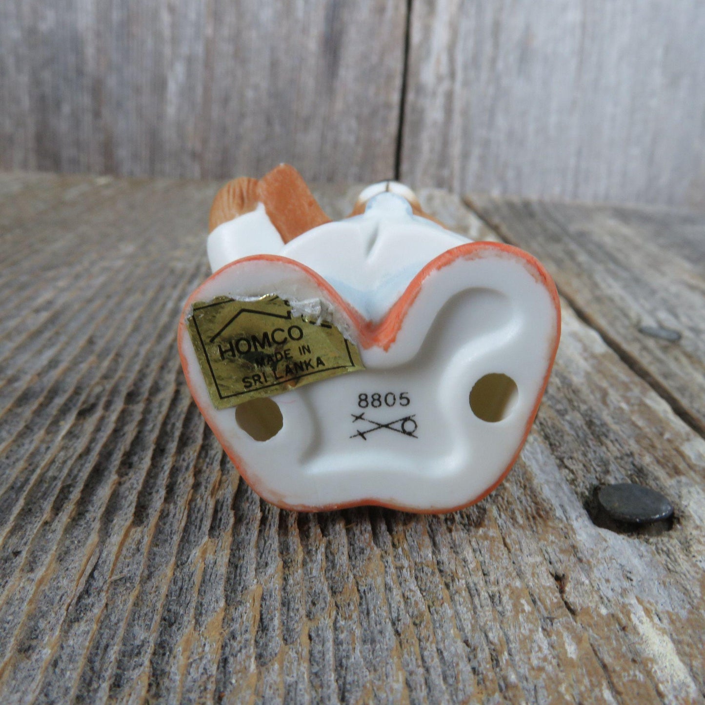 Vintage Bear Doctor Figurine Homco White Coat Stethoscope Clipboard 8805