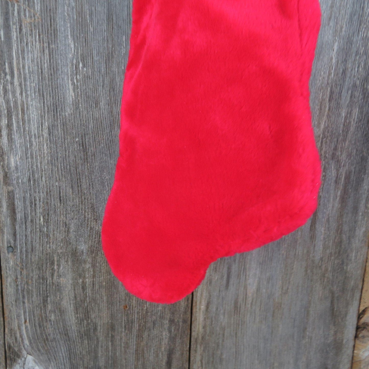Vintage Mickey Mouse Christmas Stocking Plush Santa Hat Disney