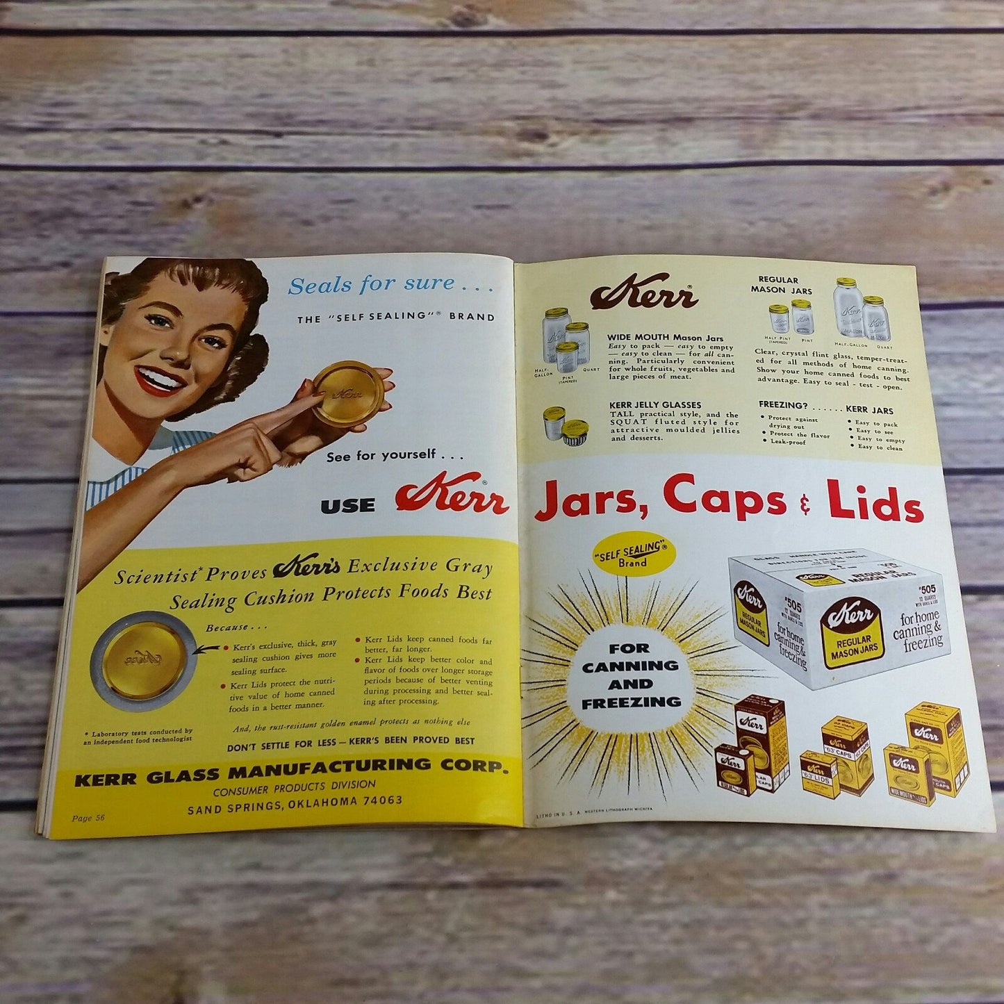 Vintage Kerr Home Canning and Freezing Cookbook Recipes 1969 Booklet Book - At Grandma's Table