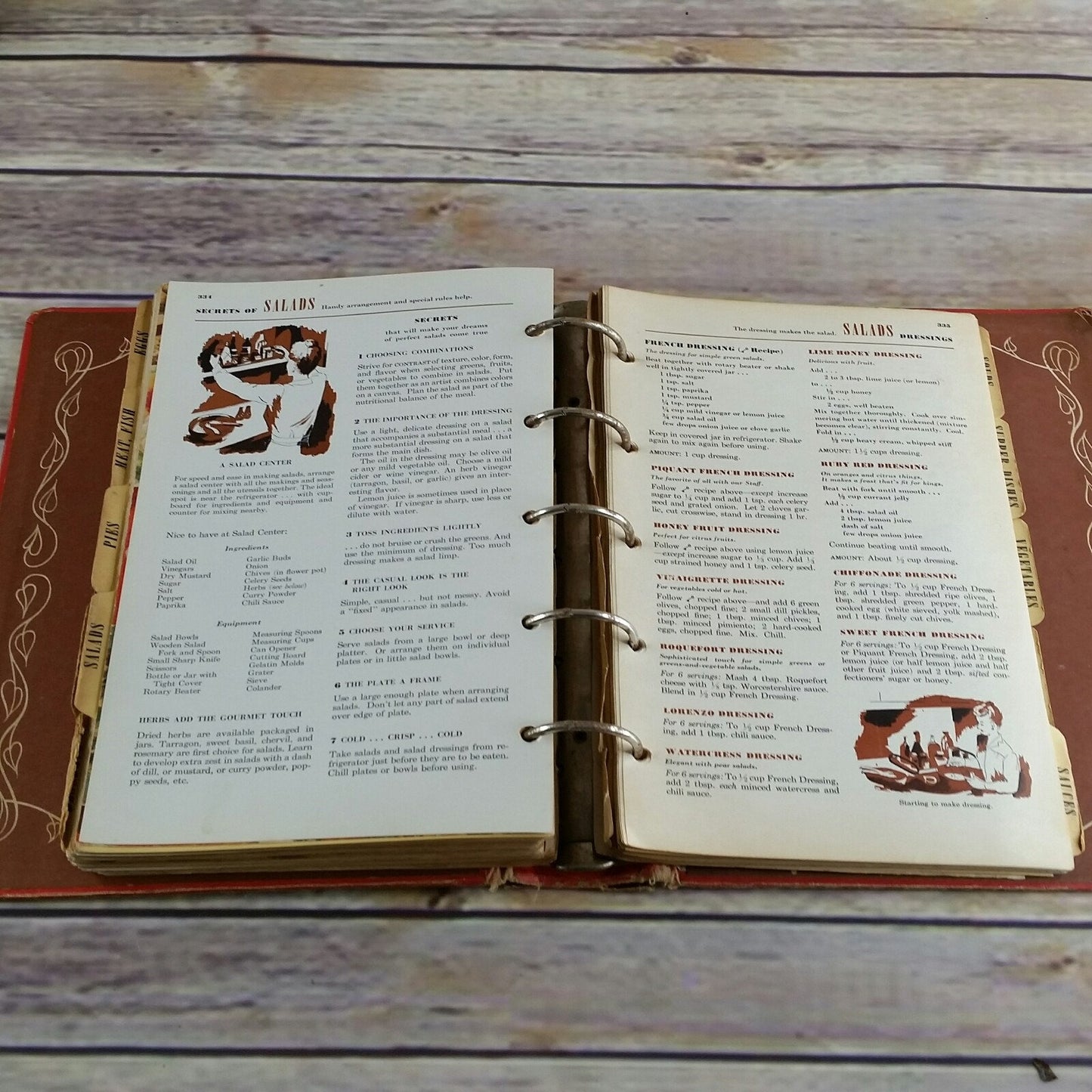 Vintage Betty Crocker Picture Cook Book 1950s Hardcover 5 Ring Binder