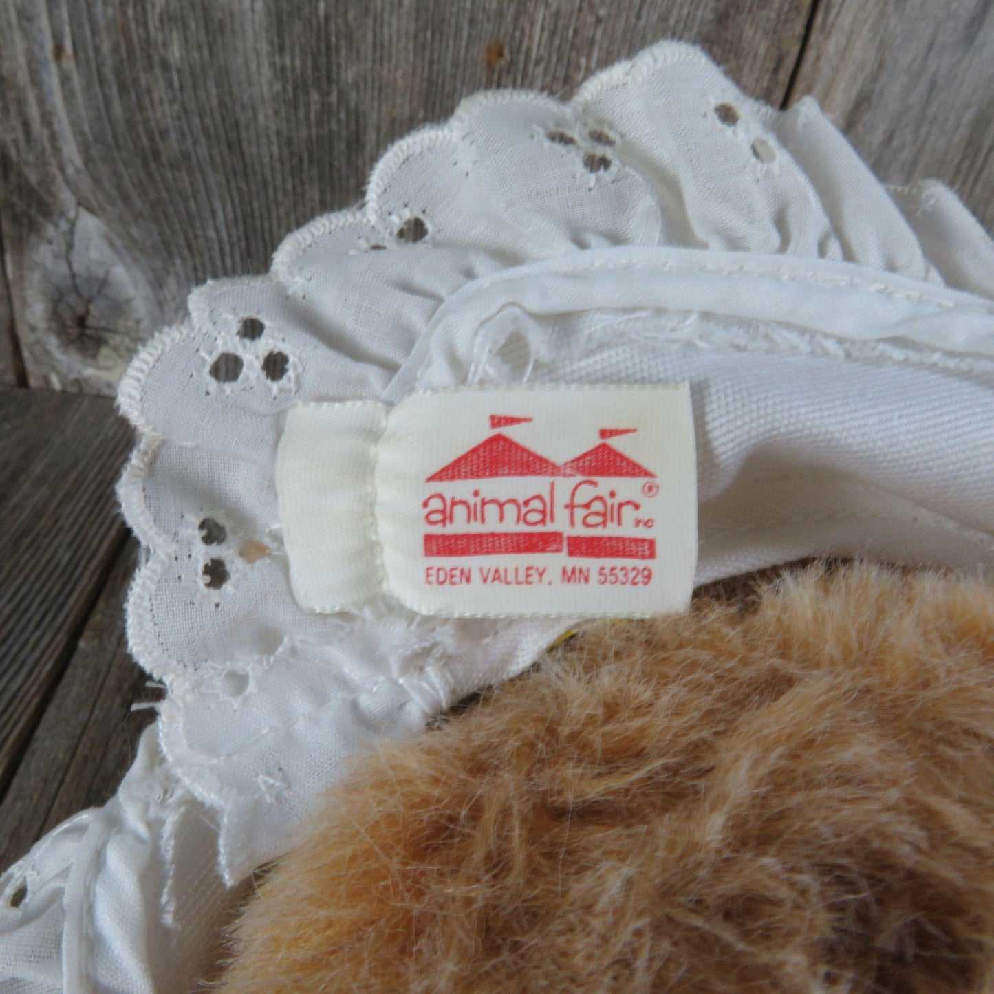 Vintage Teddy Bear Plush Girl Yellow Dress Animal Farm Patti Patty Friend Henry Plush Stuffed Animal Polka Dot Bow