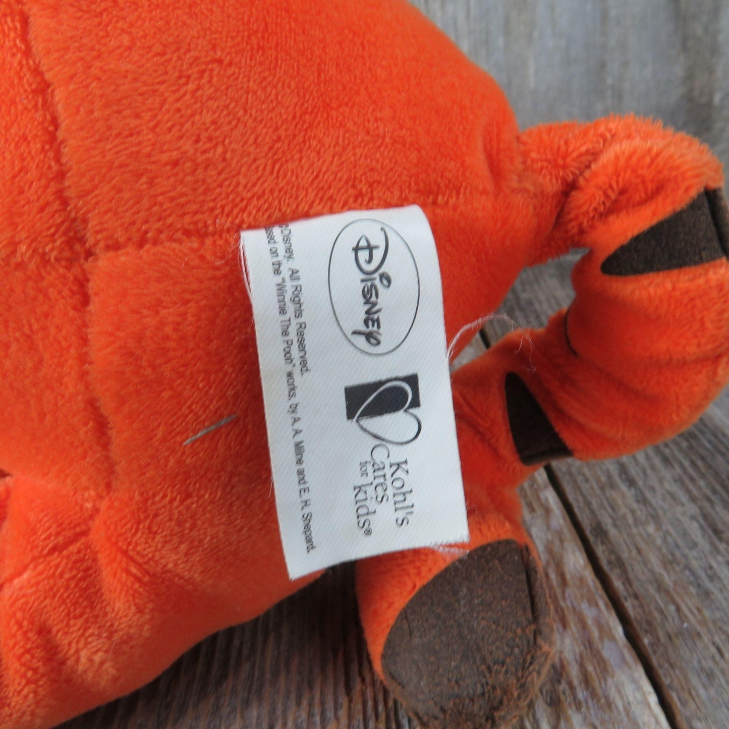 Tigger Plush Stuffed Animal Winnie the Pooh Kohl's Cares Disney Toy Doll Orange