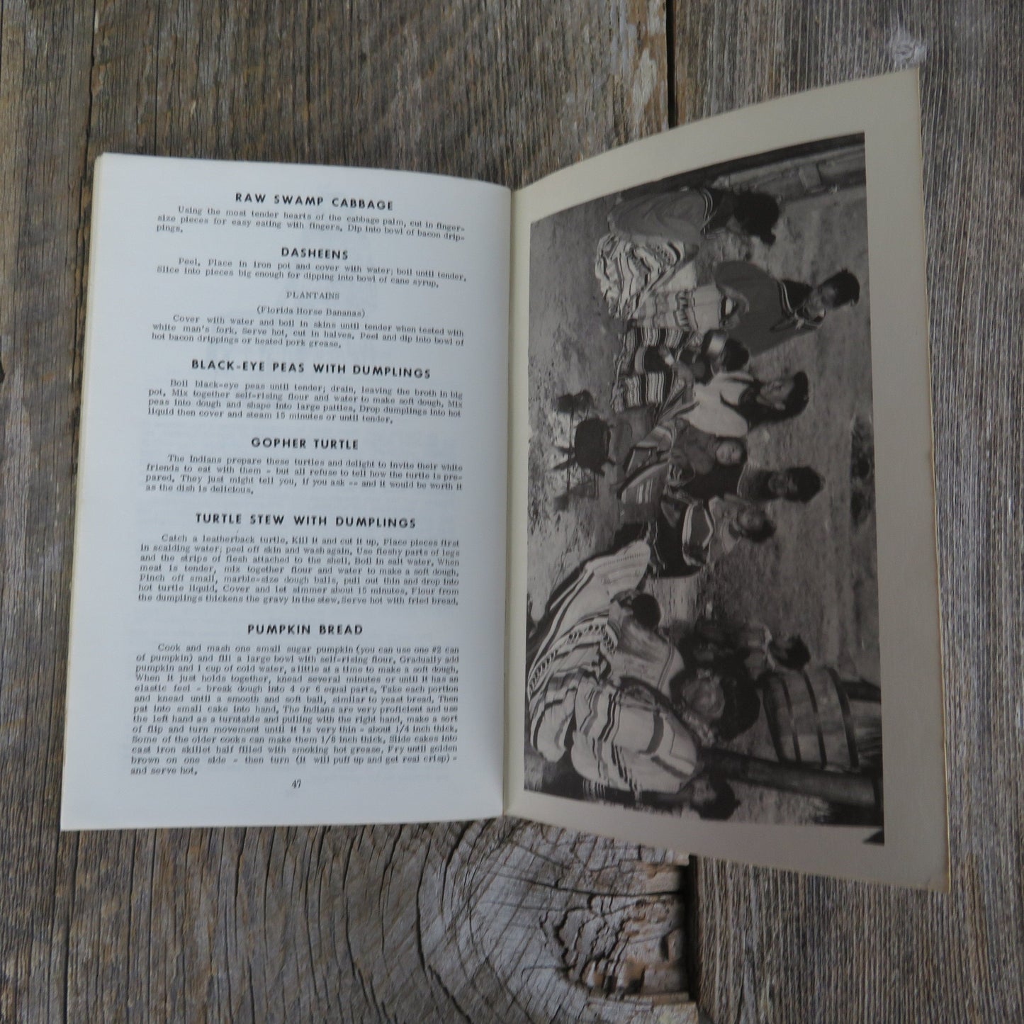 Vintage Louise's Florida Cook Book Seminole Indian Recipes Cookbook Pamphlet 1968 Souvenir Booklet