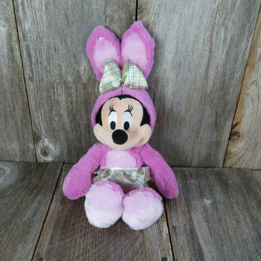 Minnie Mouse Easter Bunny Suit Plush Disney Pink Skirt Rabbit Stuffed Animal