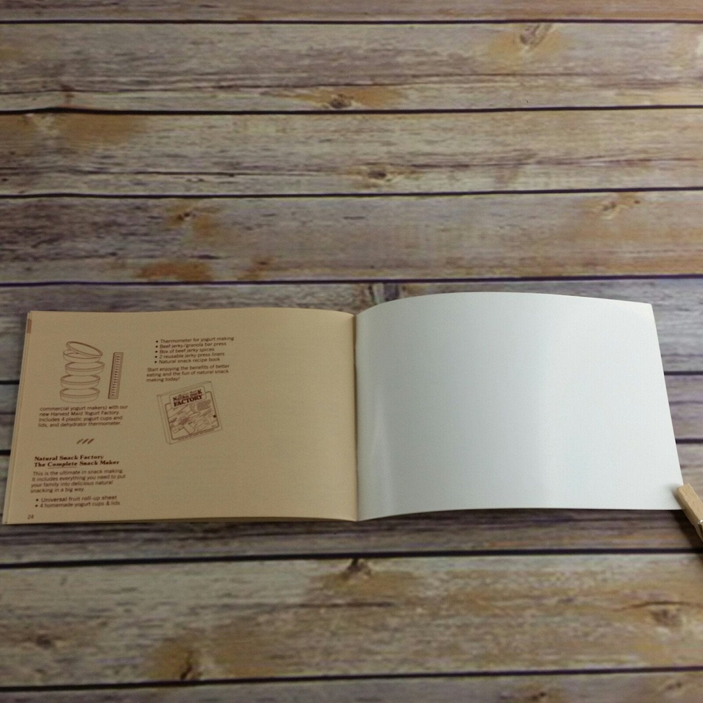 Vintage Cookbook Harvest Maid Natural Snack Recipe Book Dehydrator Recipes Instruction 1985 Paperback Booklet