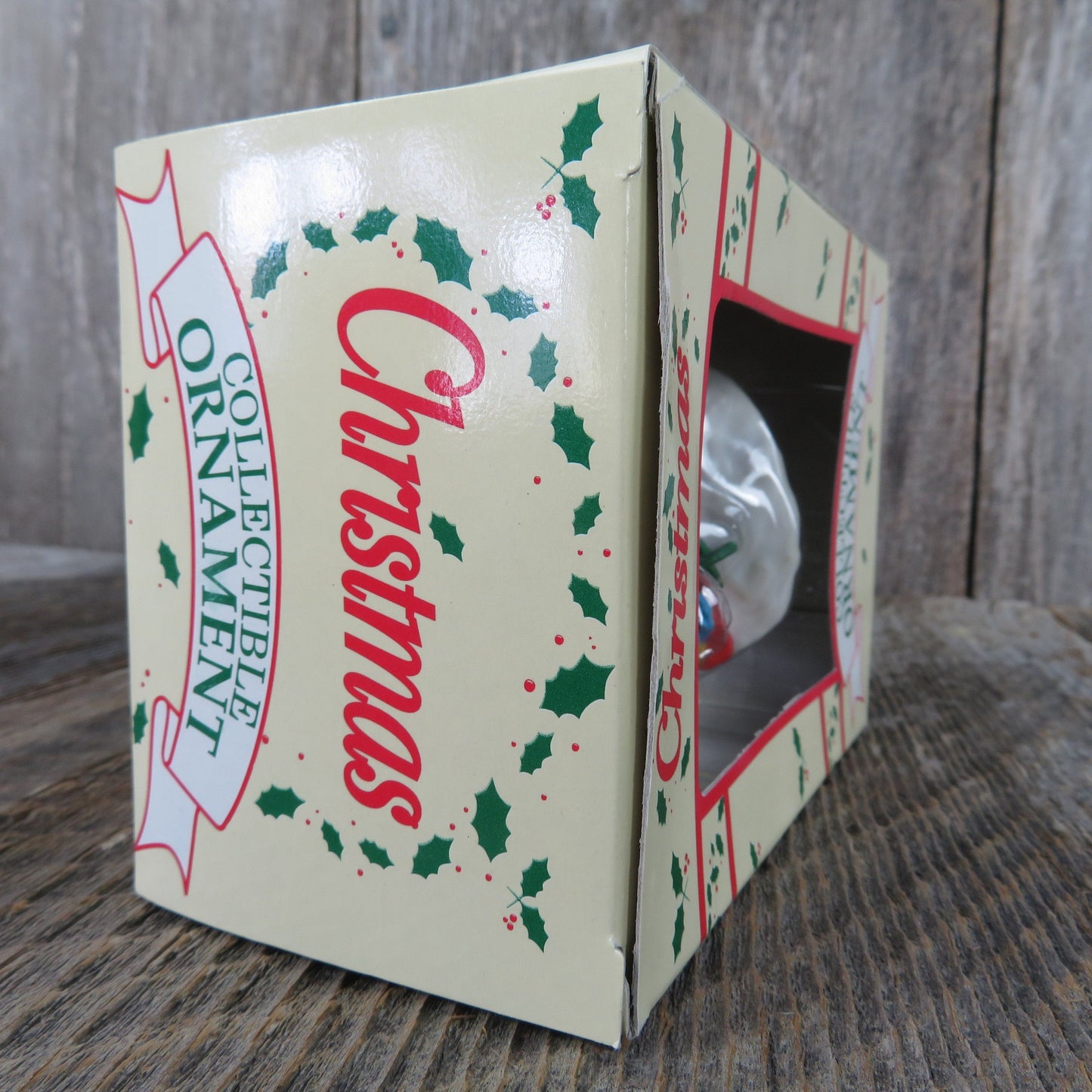 Vintage Penguin Skiing Ornament North Pole Christmas Blue Hat Present Westmar 1995