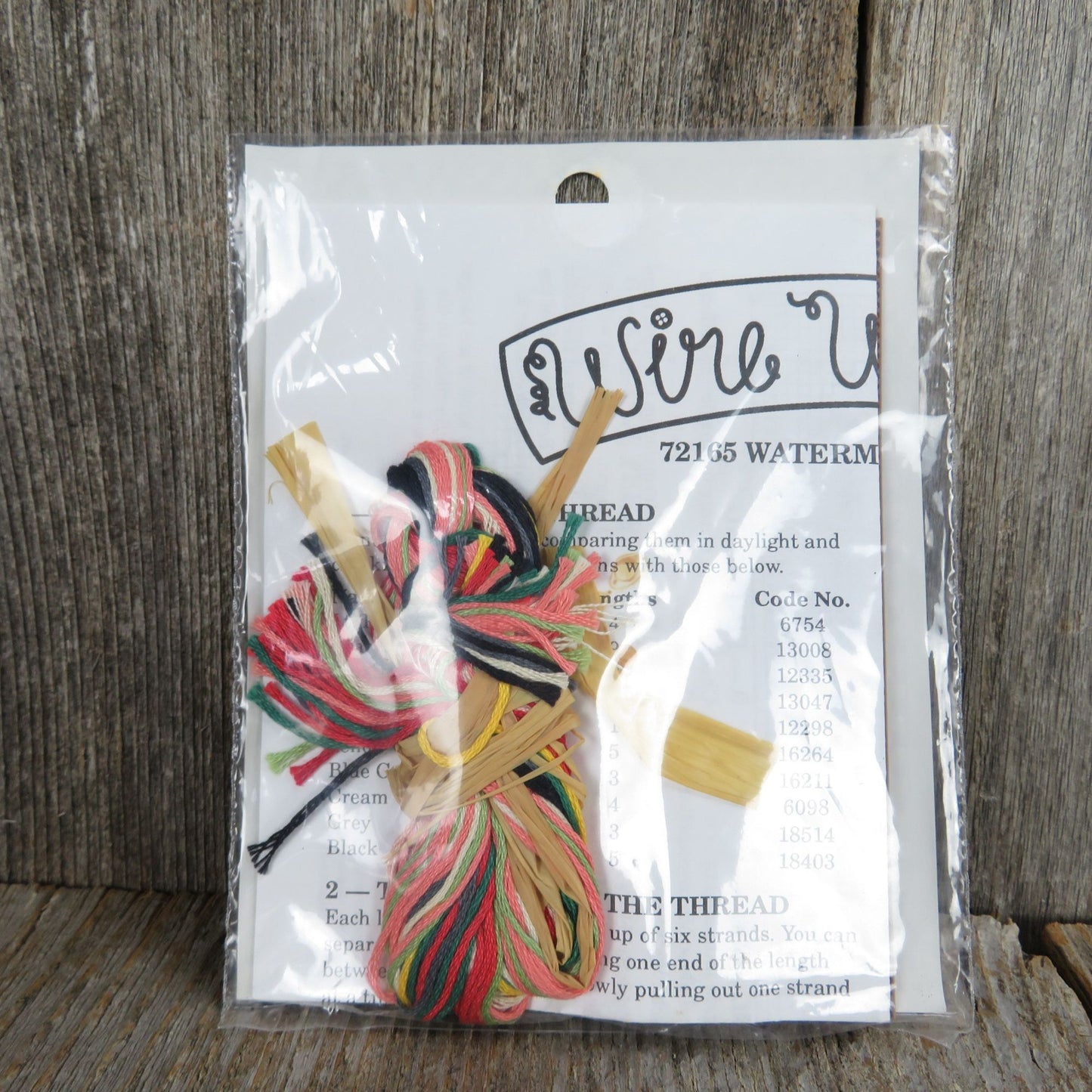 Vintage Watermelon Ornament Counted Cross Stitch Kit Wire Whimsy 72165 Dimensions 1994