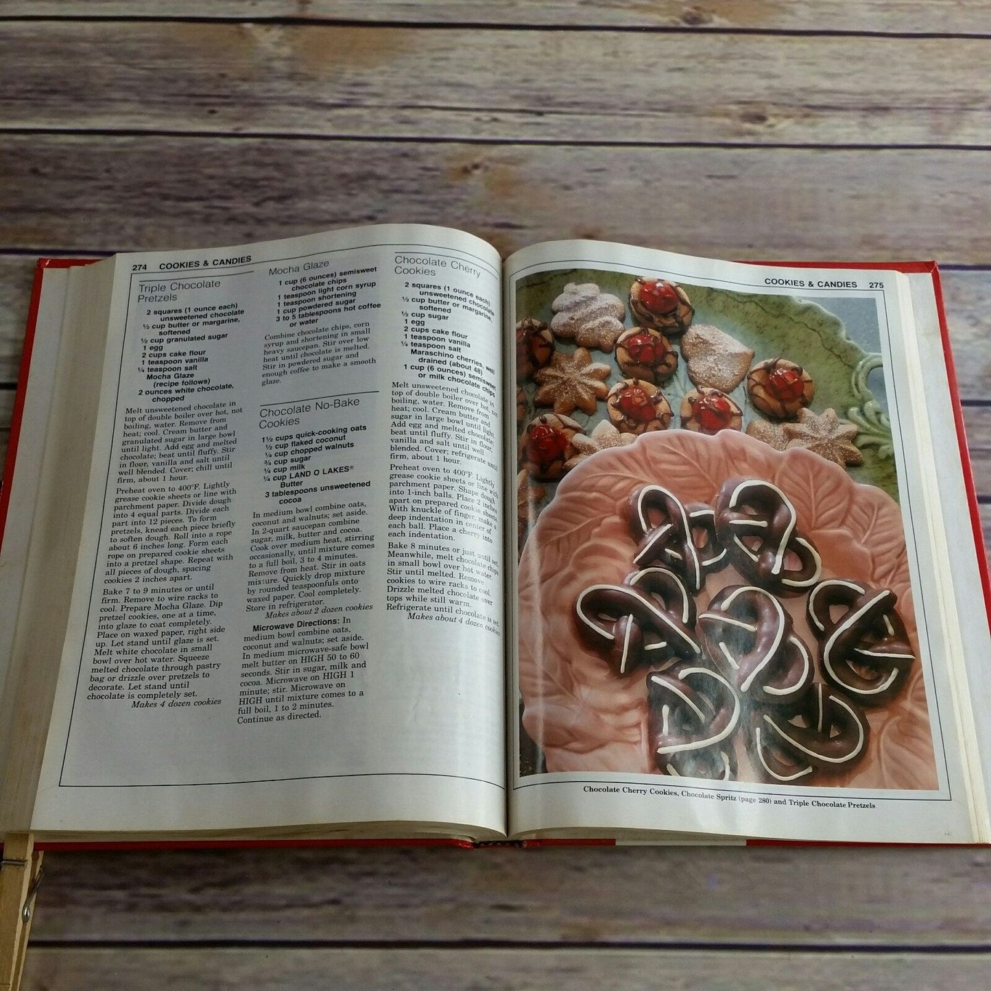 Vintage Cookbook Great American Brand Name Recipes Hardcover 1992 Campbells Bakers Land O Lakes Lawrys Jell-O ReaLemon