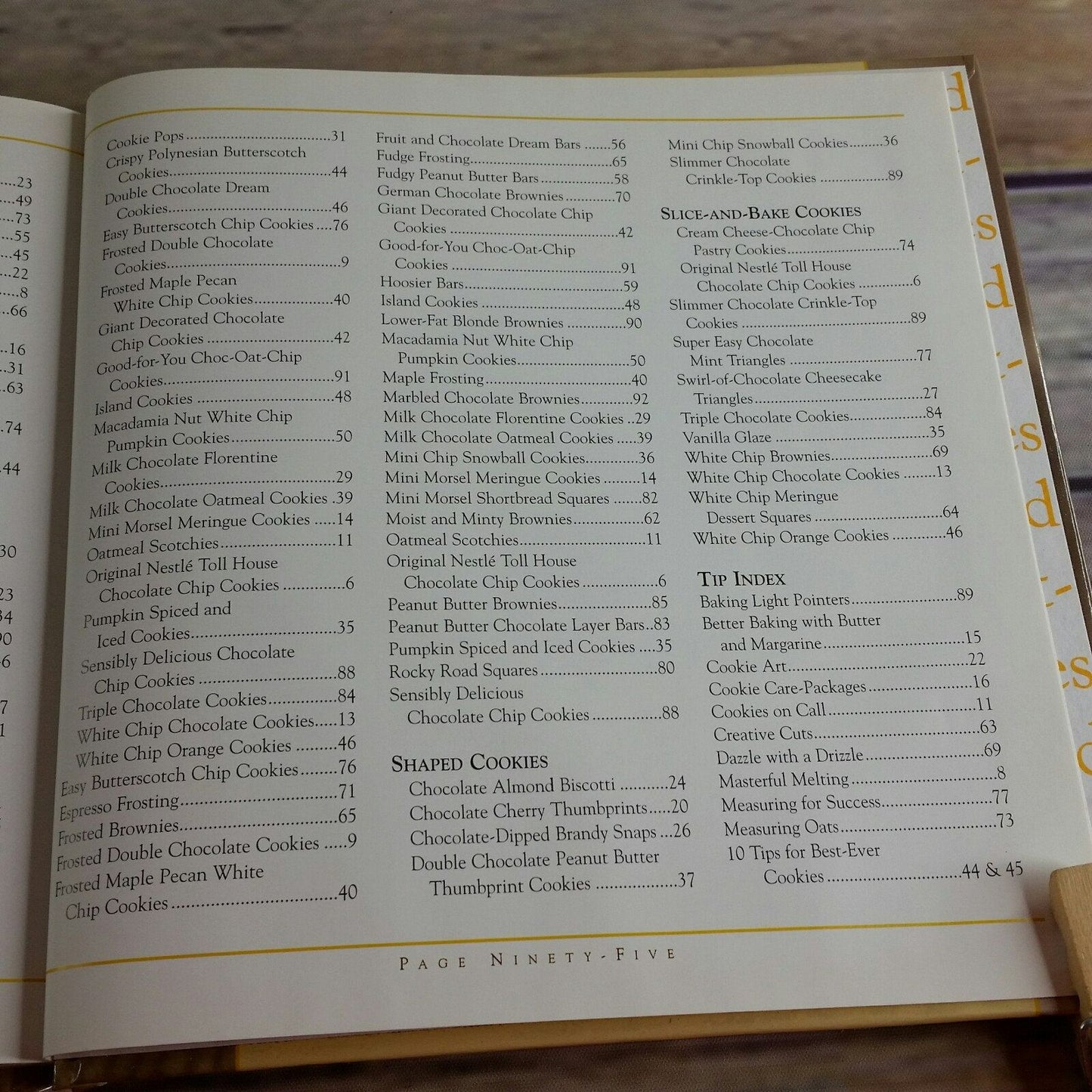 Vintage Cookbook Nestle Best Loved Cookies Toll House 1995 Cookies Recipes Hardcover NO Dust Jacket 70 Recipes