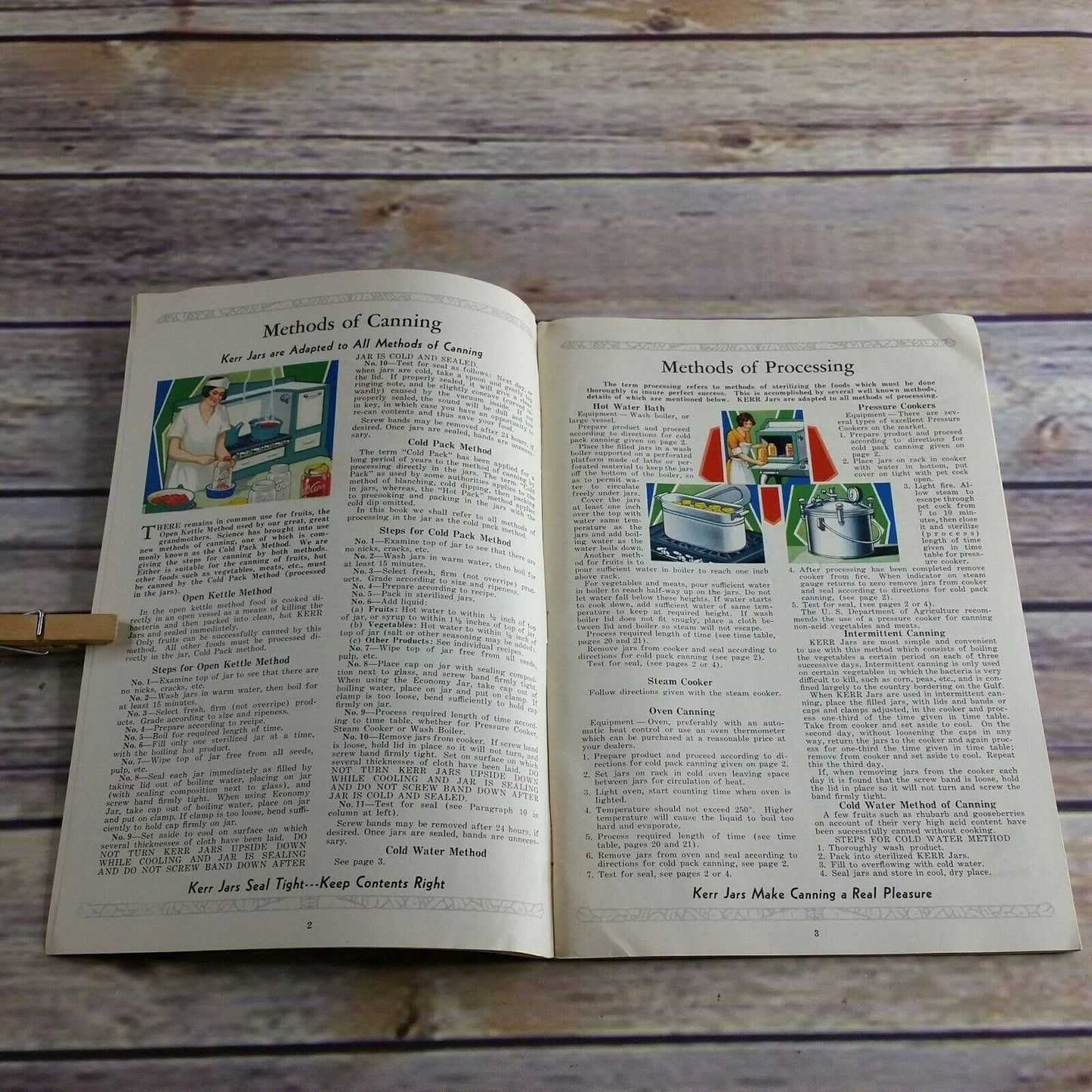 Vintage Kerr Home Canning Cookbook Recipes Booklet 1933 Paperback