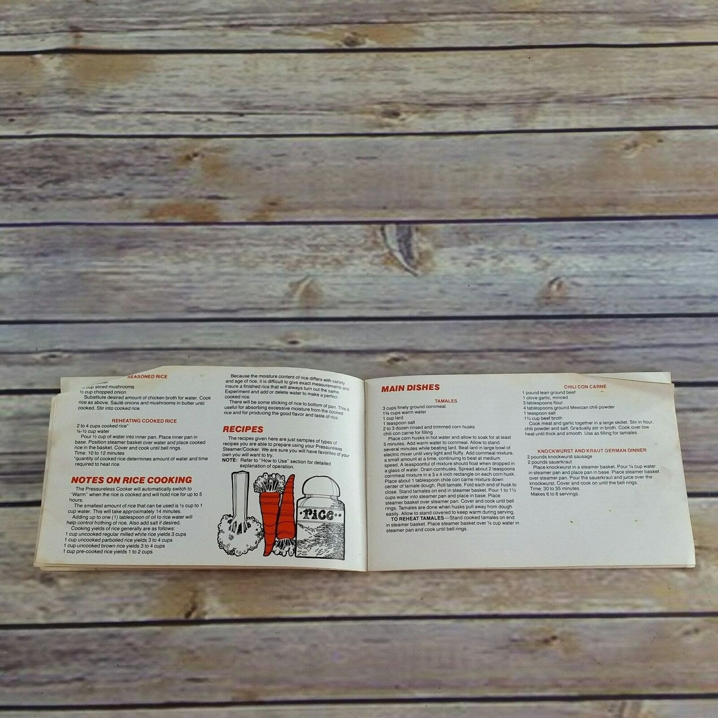 Vintage Hamilton Beach Pressureless Steamer Cooker Recipes Cookbook 1977 Bilingual Spanish English Instructions Recipes Manual Booklet - At Grandma's Table