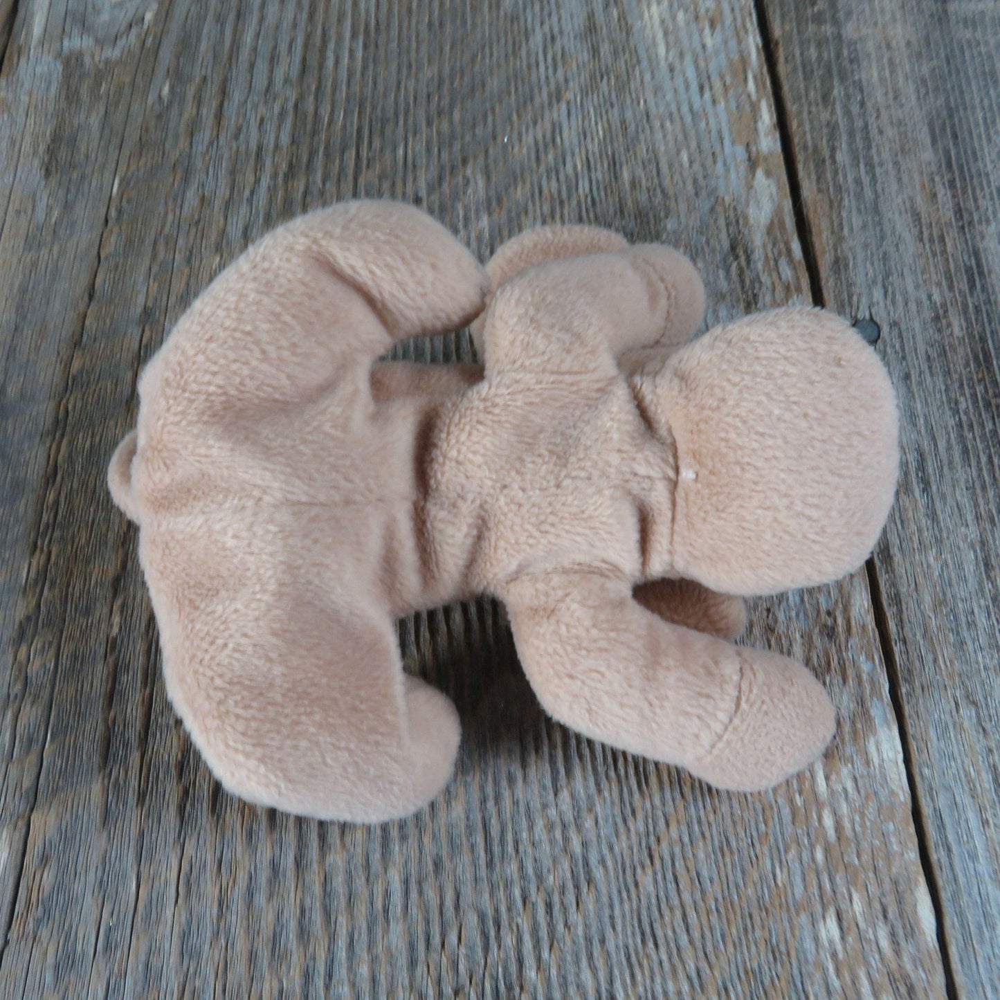 Vintage Brown Puppy Beanie Plush Beige Dog s Bean Bag Stuffed Animal Bassett Dachshund
