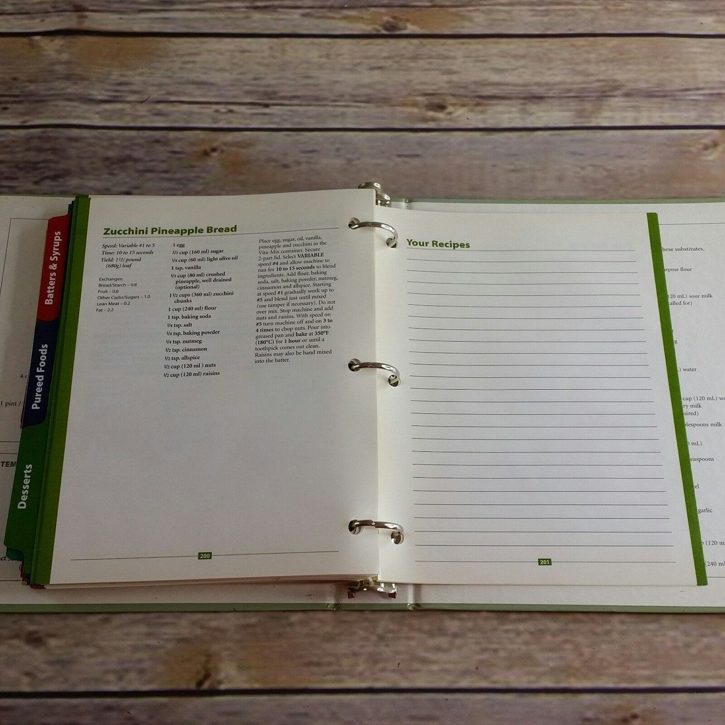 Vita Mix Instructions and Recipes for Better Living VitaMix Manual 2002 Household Use 3 Ring Binder Cookbook