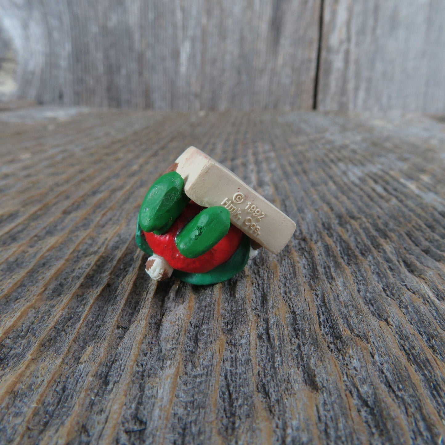 Vintage Mini Chipmunk Parcel Service Ornament Hallmark Squirrel Letter 1992 Collectors Club - At Grandma's Table