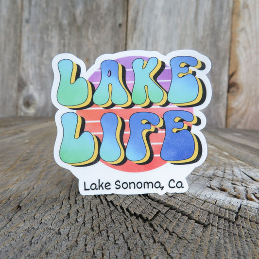 Lake Sonoma California Sticker Lake Life Waterproof Camping Outdoors Boating Souvenir