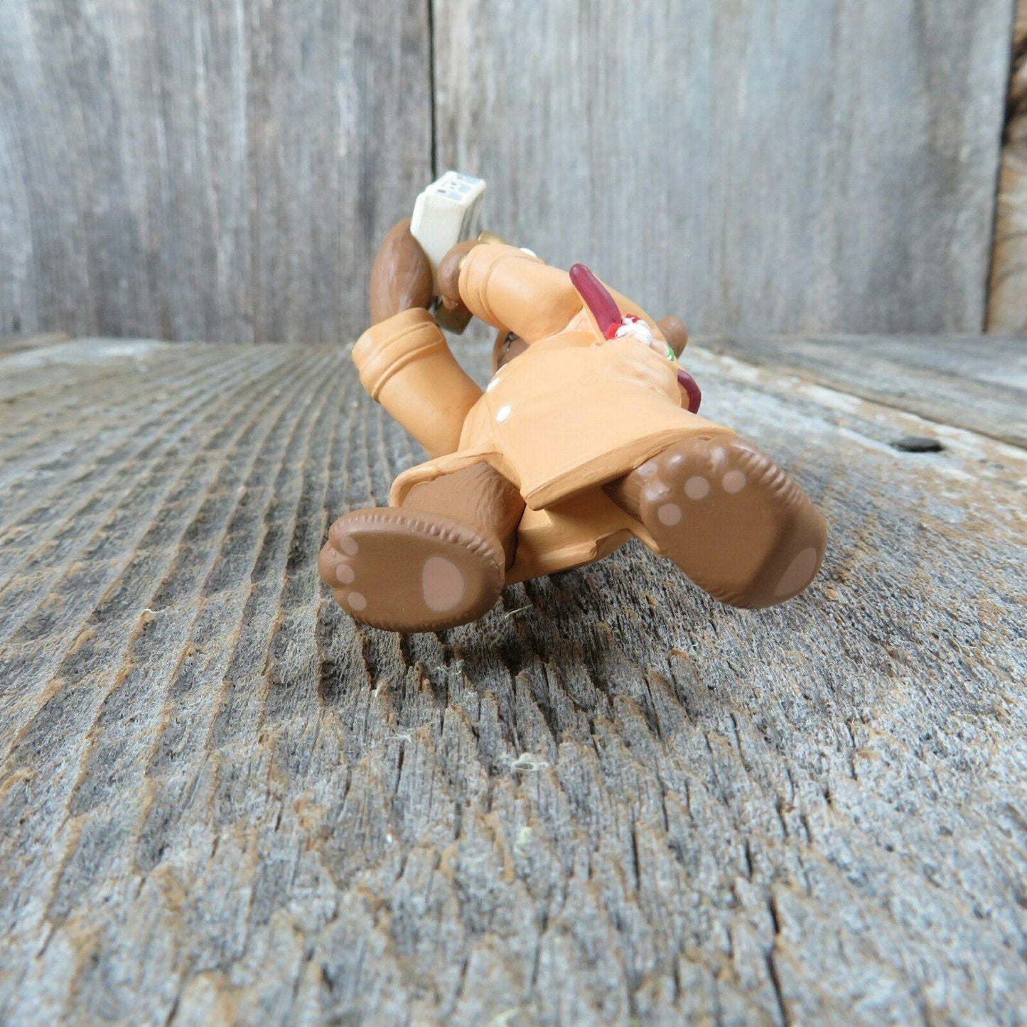 Vintage Teddy Bear Detective Ornament Hallmark Holiday Pursuit 1994 Keepsake